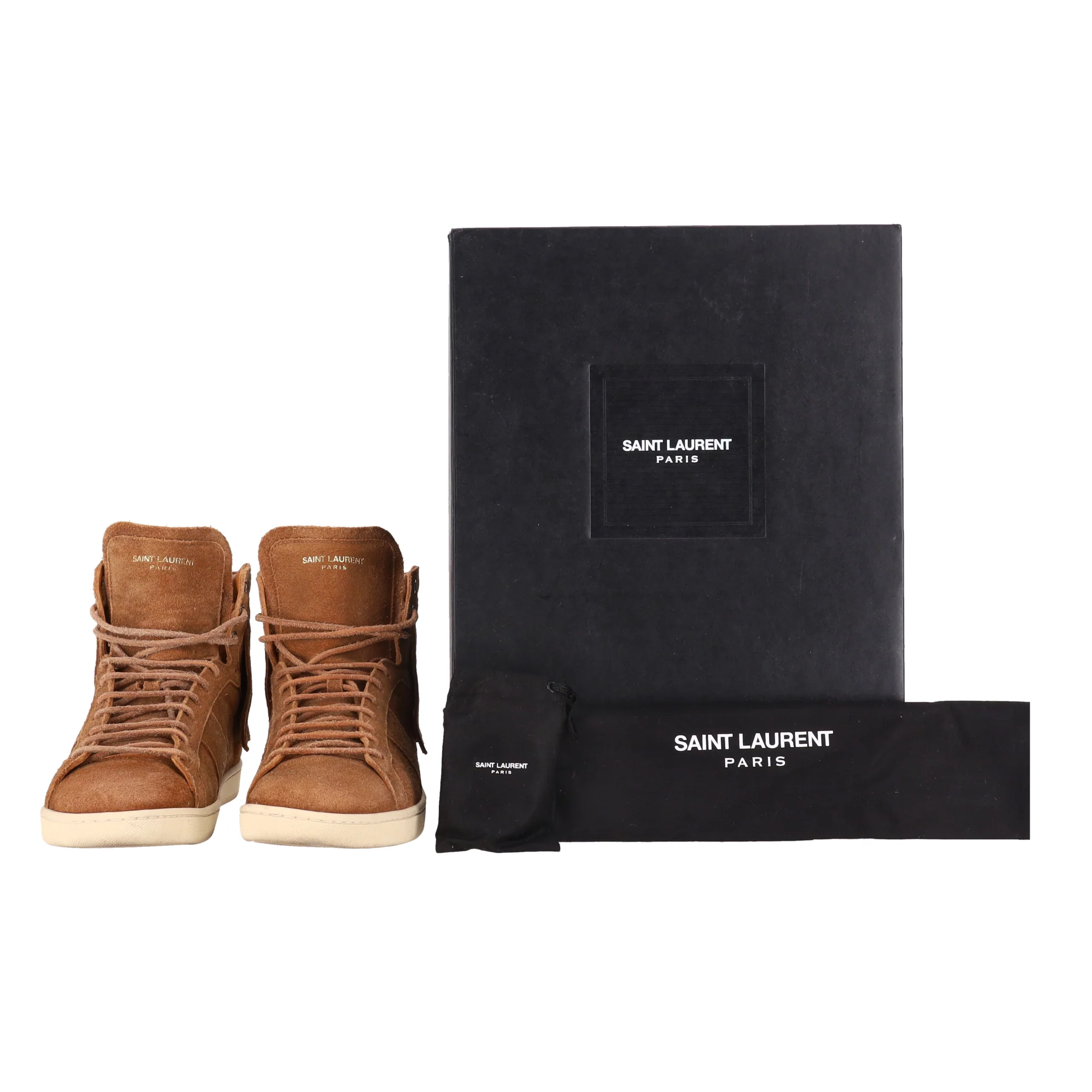 Saint Laurent Suede Sneakers. Size 41 - Image 2