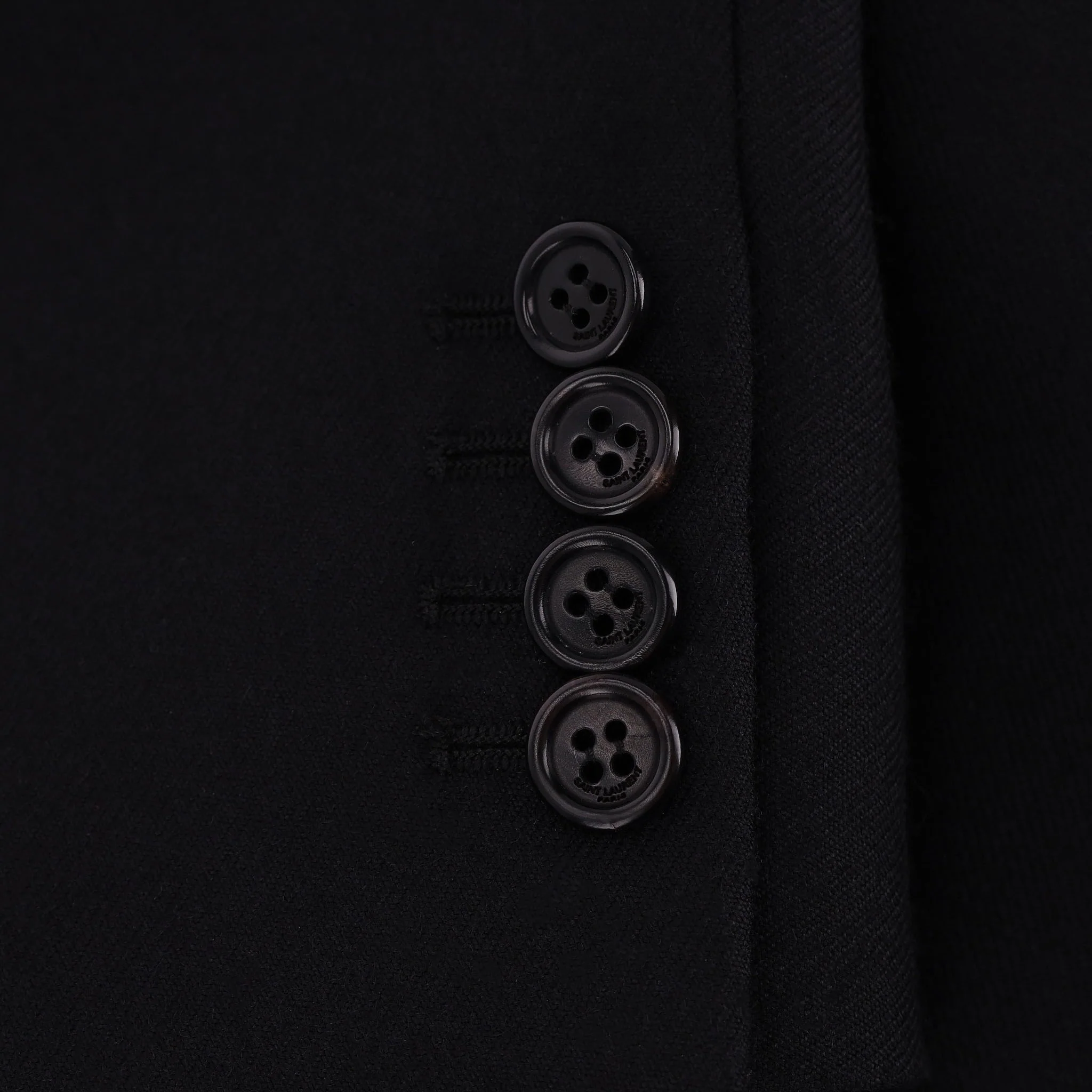 Saint Laurent Wool Jacket With Leather Trims. Size 34FR - Image 5