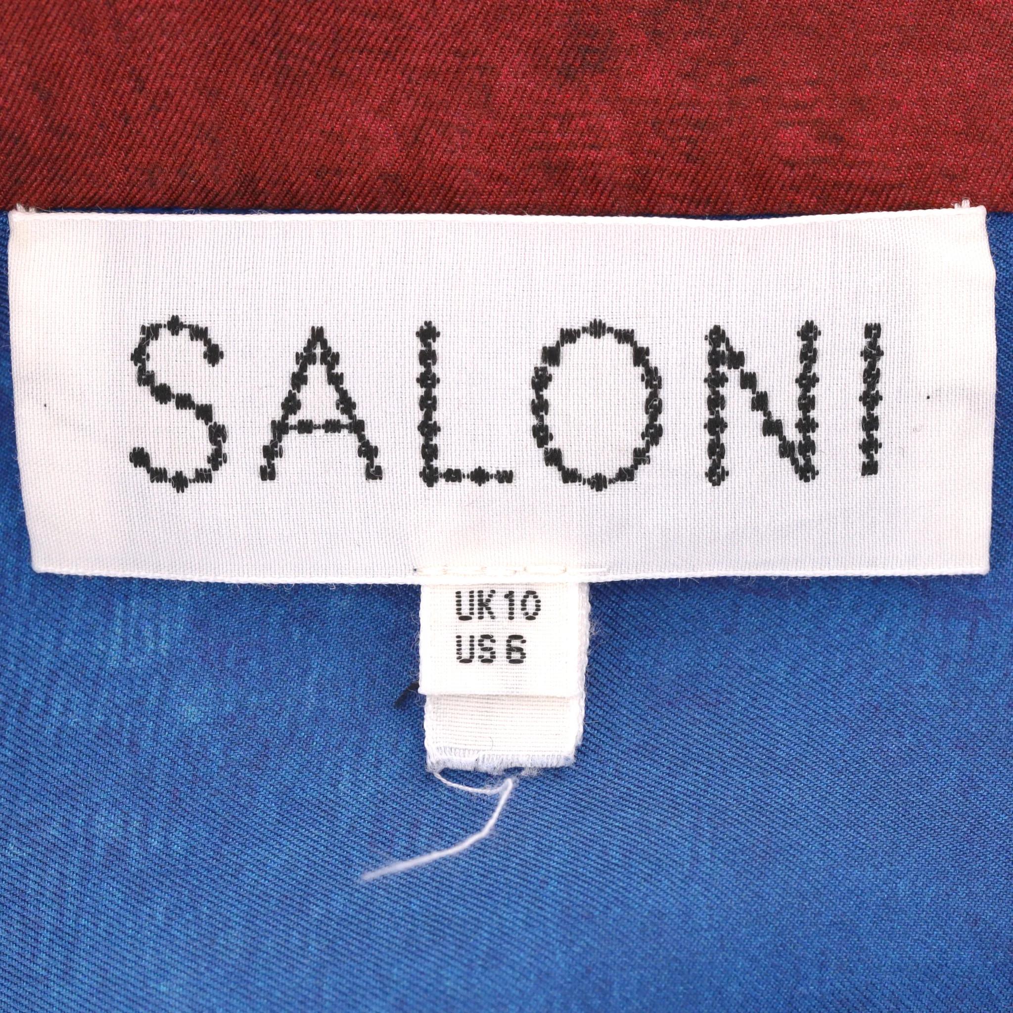 Saloni Lotus Print Pleated Silk Dress. Size 10UK - Image 6