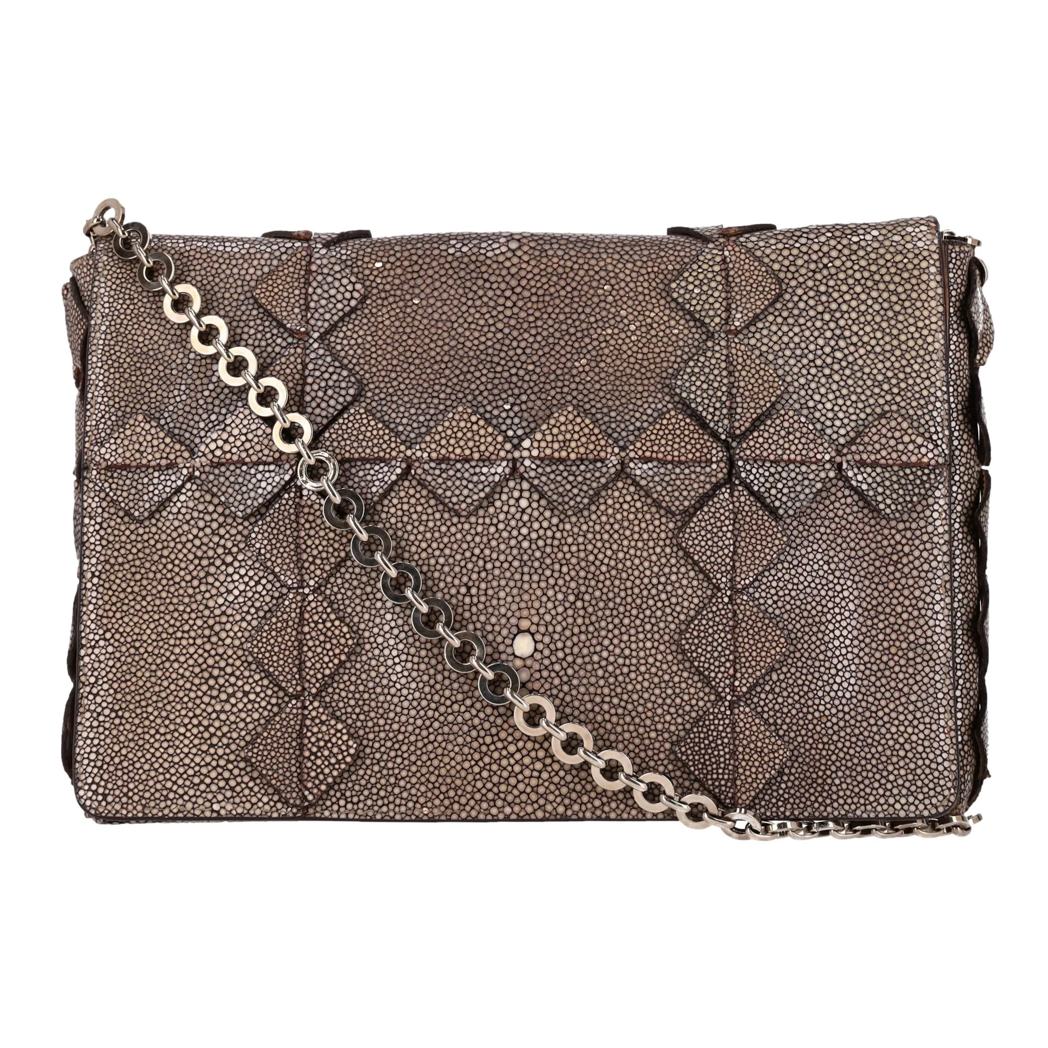 Salvatore Ferragamo Stingray Clutch Bag