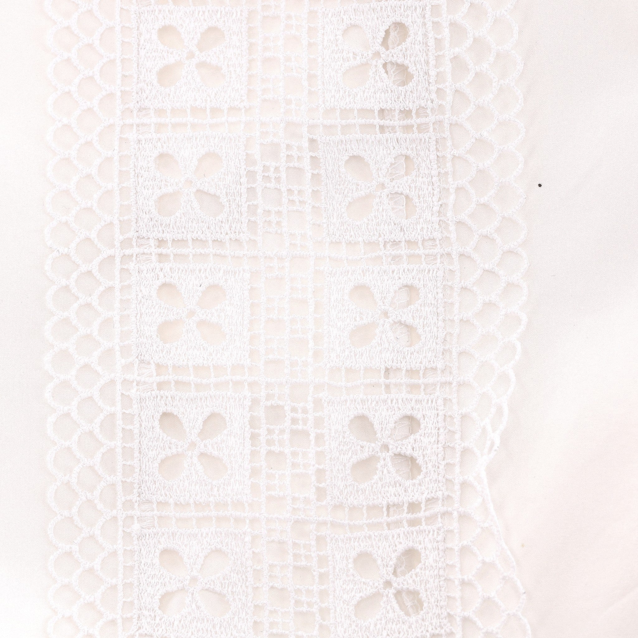 Sandro Crochet Embellished Cotton Shirt. Size 1 - Image 5