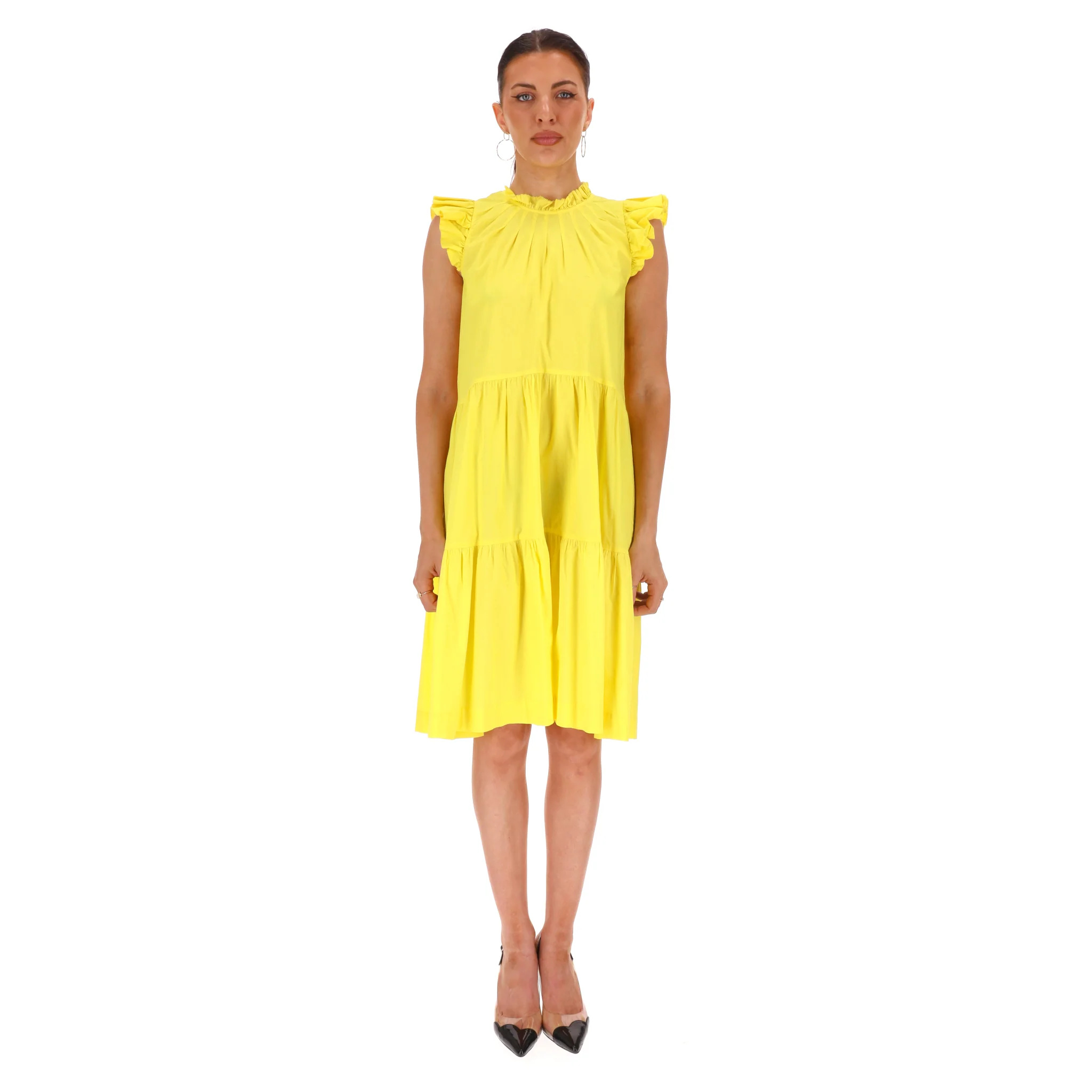 Sea Cotton Tiered Ruffle Trimmed Dress. Size 6US - Image 2