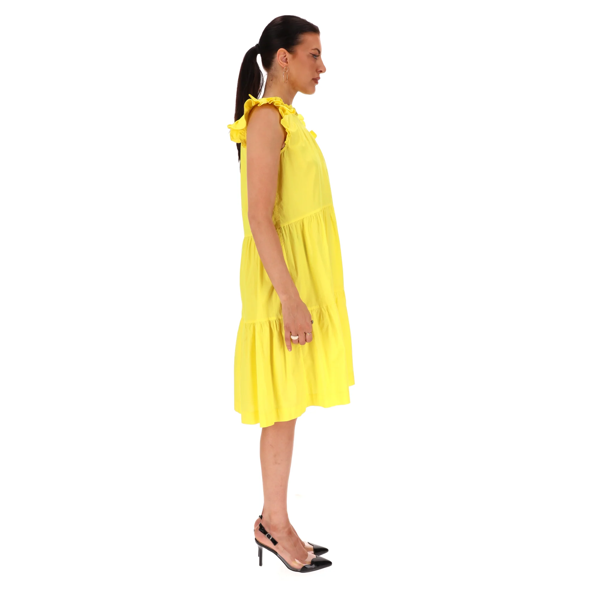 Sea Cotton Tiered Ruffle Trimmed Dress. Size 6US - Image 3