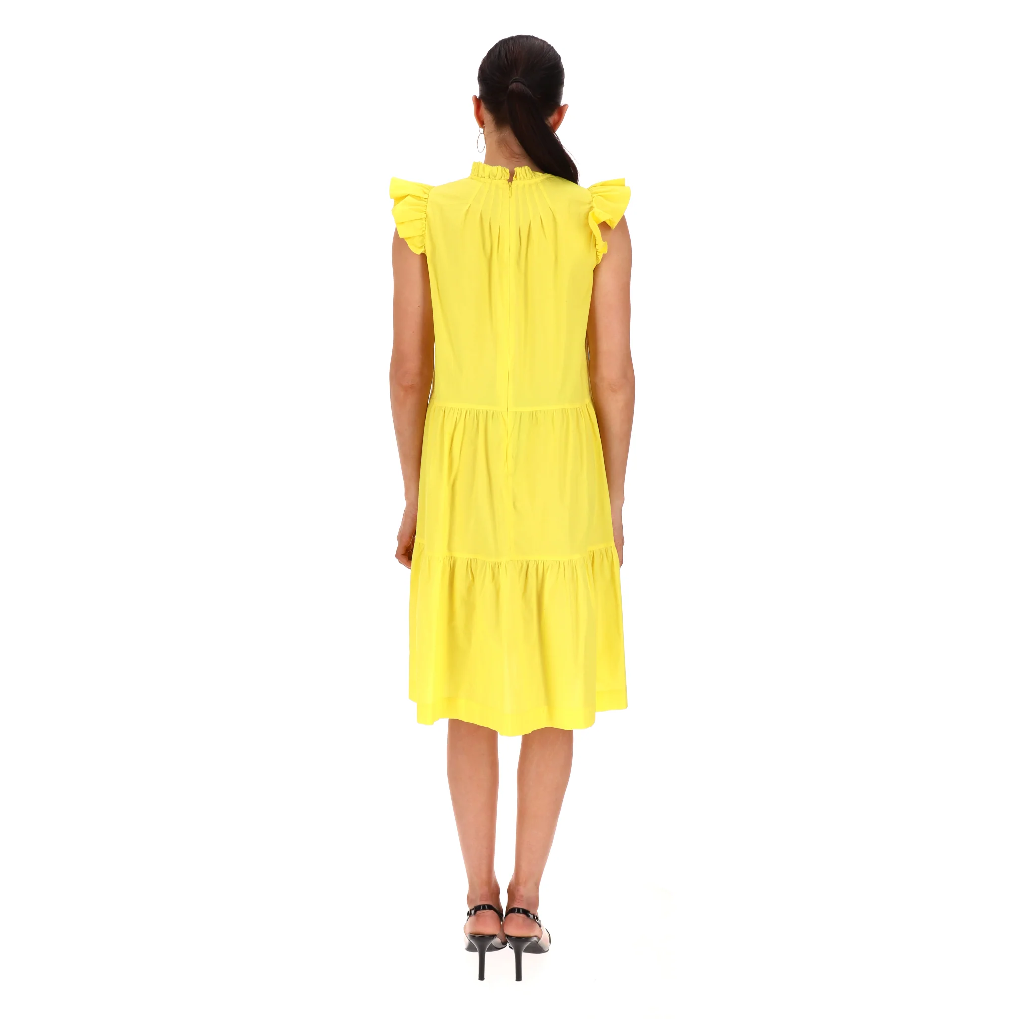 Sea Cotton Tiered Ruffle Trimmed Dress. Size 6US - Image 4