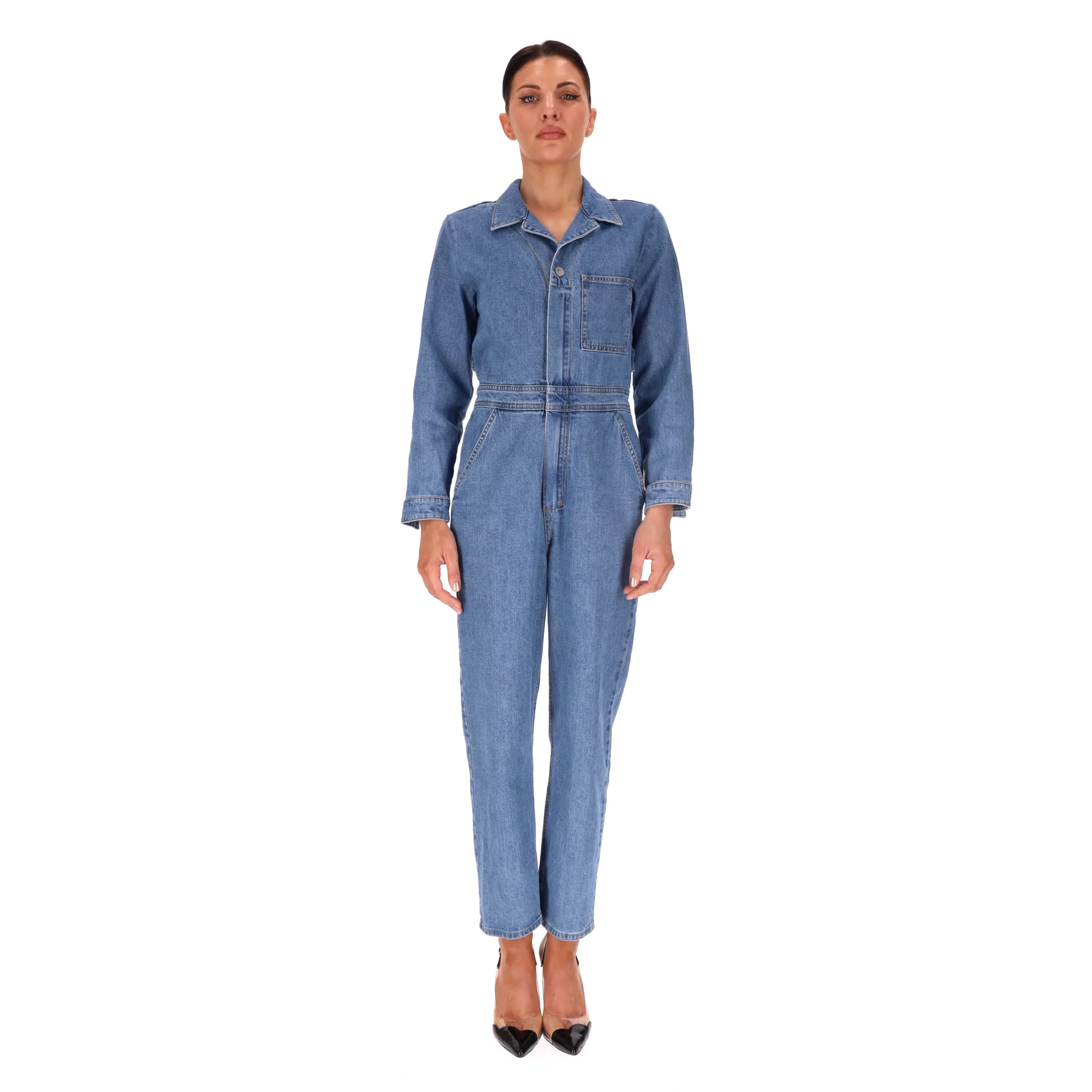 Seventy + Mochi Denim Jumpsuit. Size 10UK - Image 2