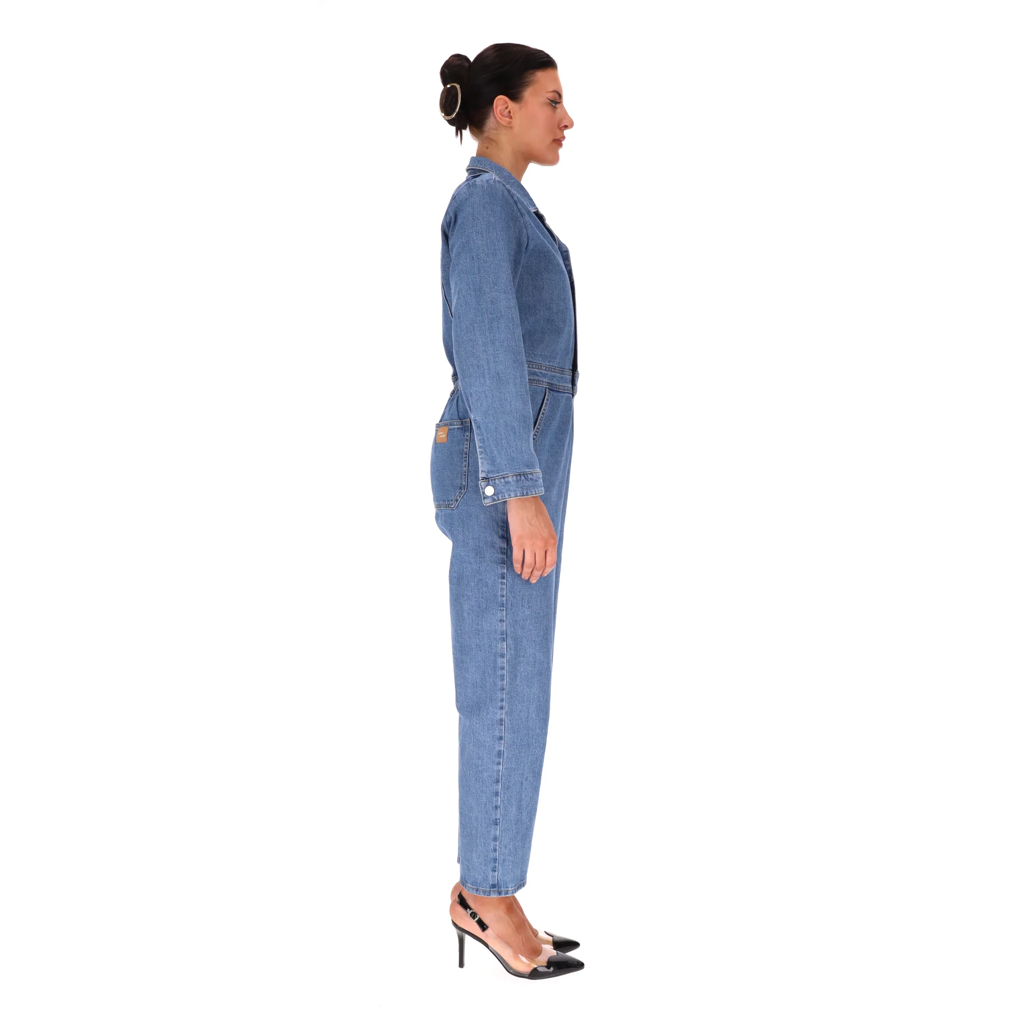 Seventy + Mochi Denim Jumpsuit. Size 10UK - Image 3