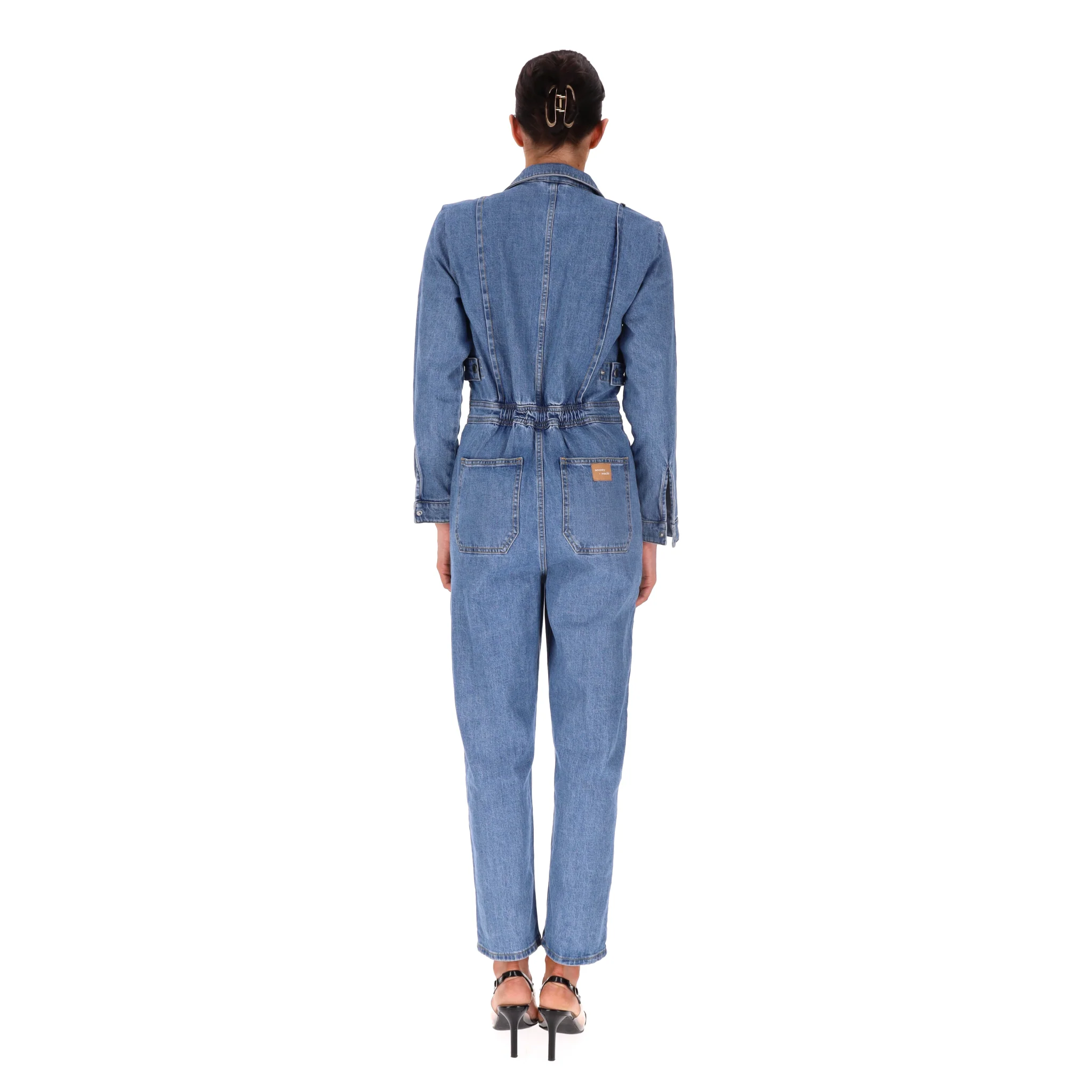 Seventy + Mochi Denim Jumpsuit. Size 10UK - Image 4