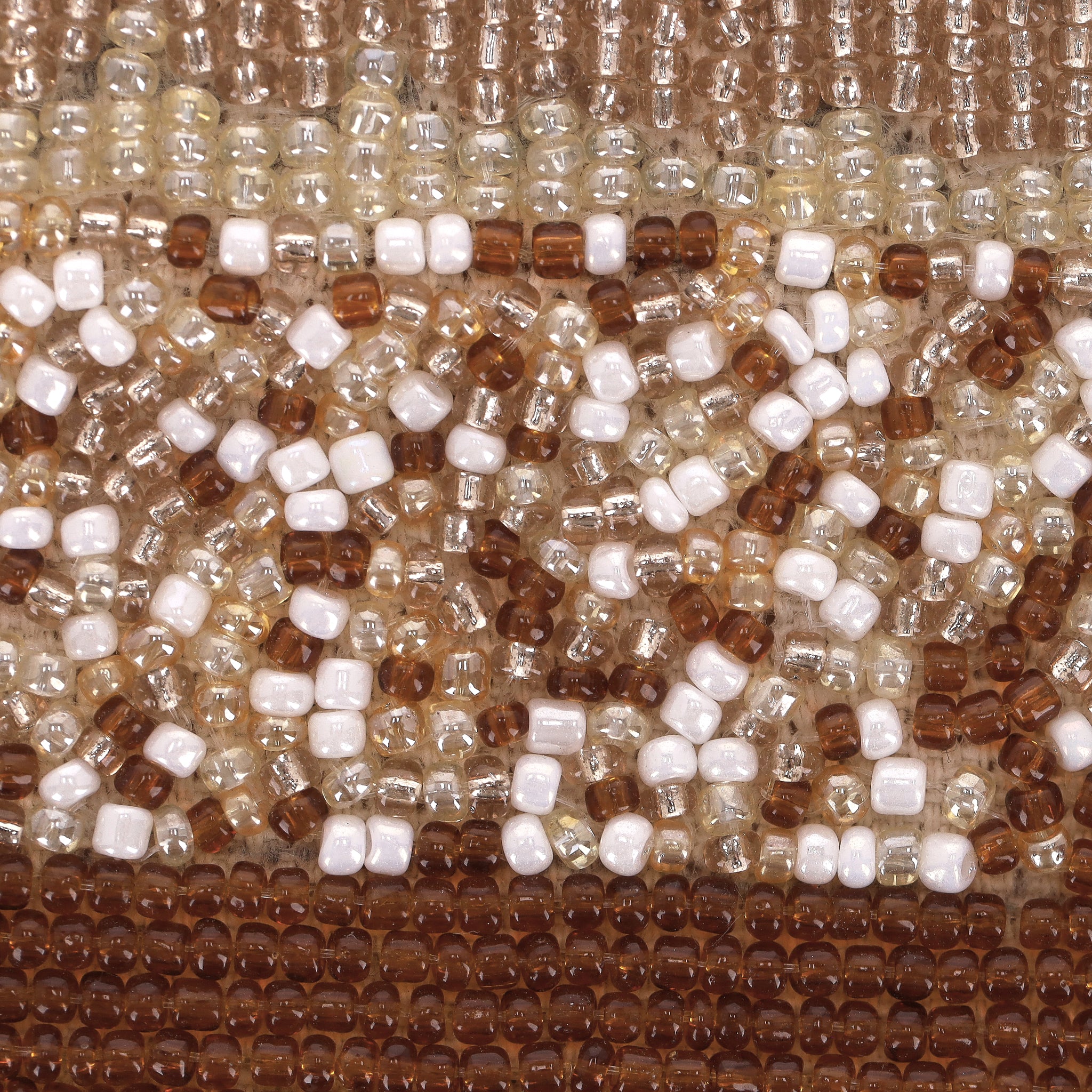 Shush London Hand-Beaded Canvas Logo Tote Bag With Bamboo Handles - Image 6