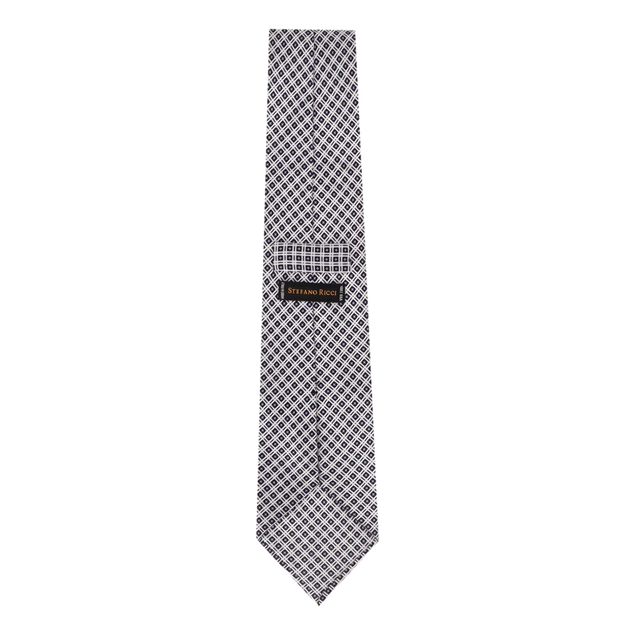 Stefano Ricci Printed Silk Tie With Swarovski Crystals - Image 3