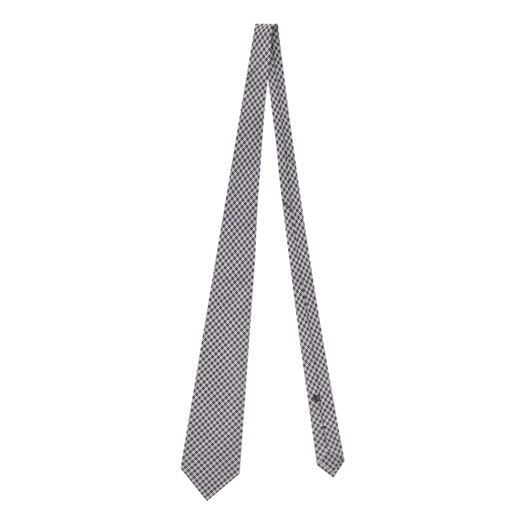 Stefano Ricci Printed Silk Tie With Swarovski Crystals - Image 6