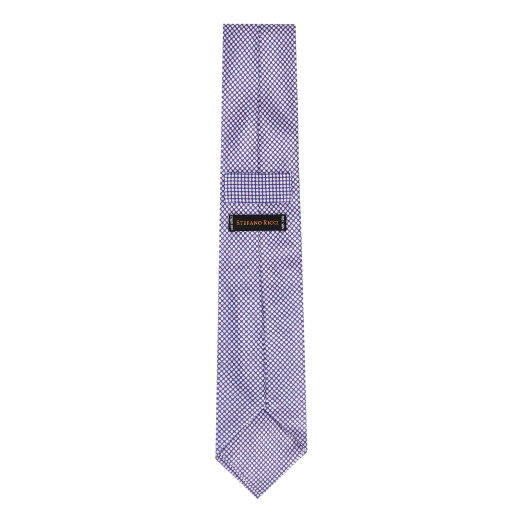 Stefano Ricci Printed Silk Tie With Swarovski Crystals - Image 4