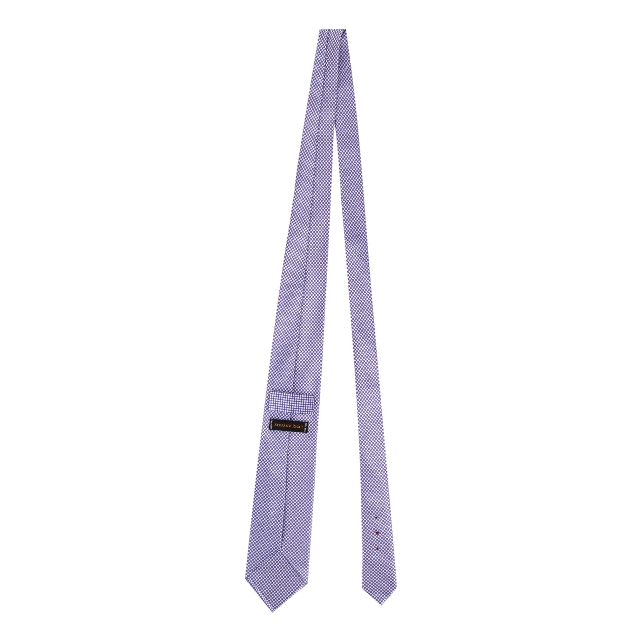 Stefano Ricci Printed Silk Tie With Swarovski Crystals - Image 5