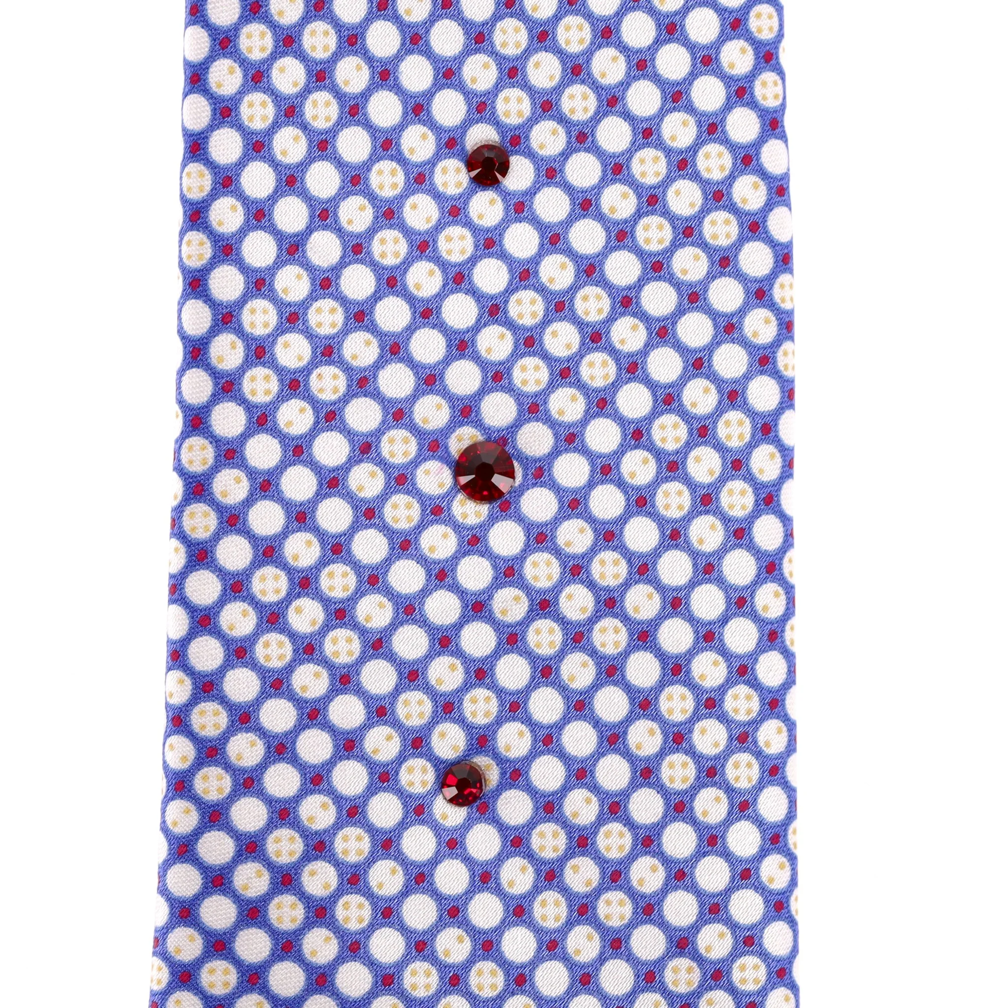 Stefano Ricci Printed Silk Tie With Swarovski Crystals - Image 6