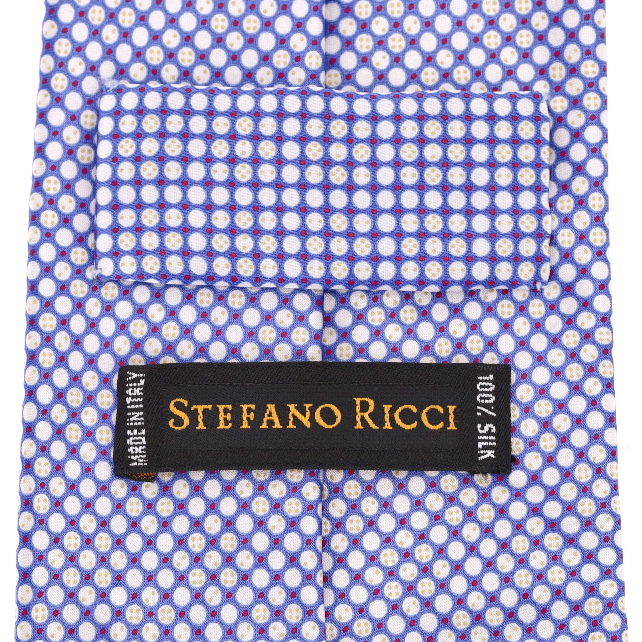 Stefano Ricci Printed Silk Tie With Swarovski Crystals - Image 7