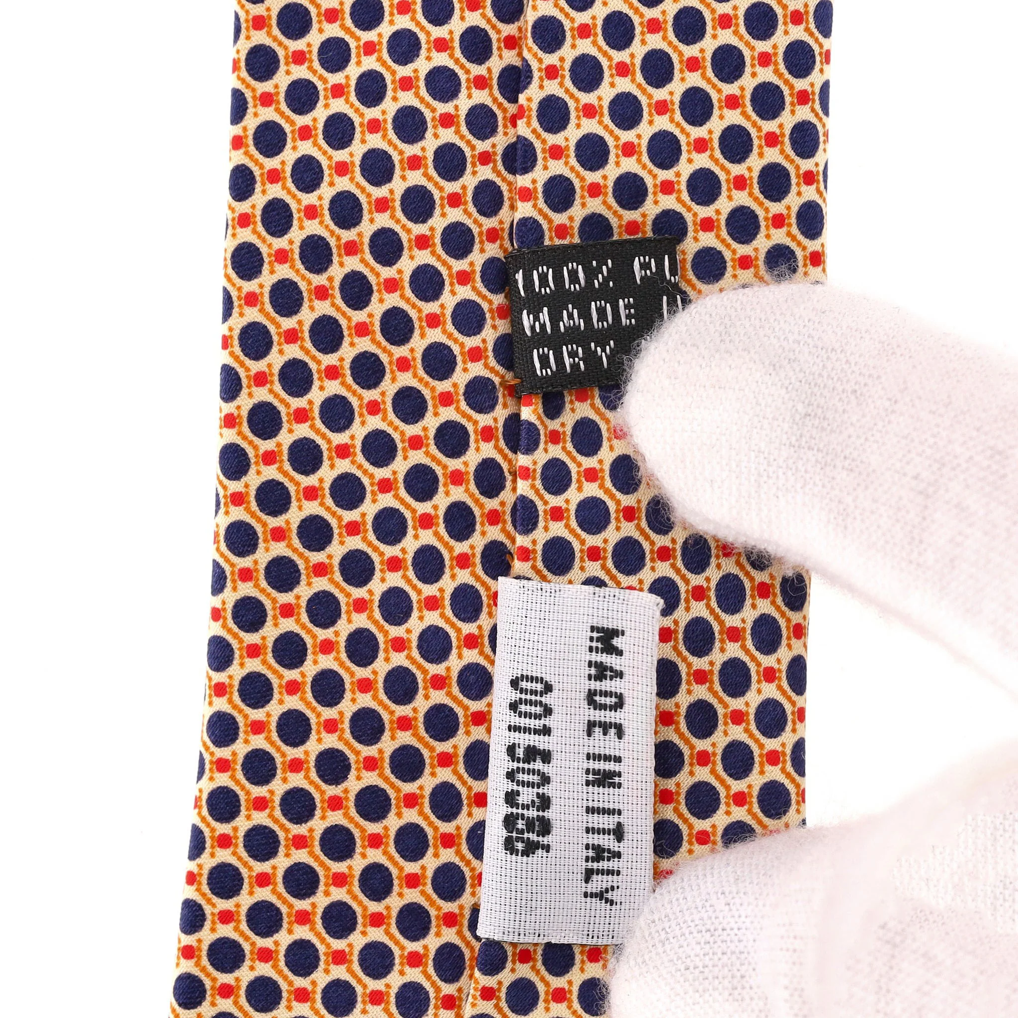 Stefano Ricci Printed Silk Tie With Swarovski Crystals - Image 8