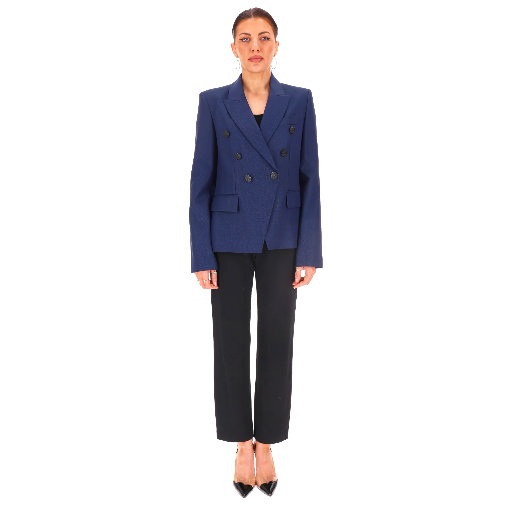 Stella McCartney Double-Breasted Wool Blazer. Size 40IT - Image 2