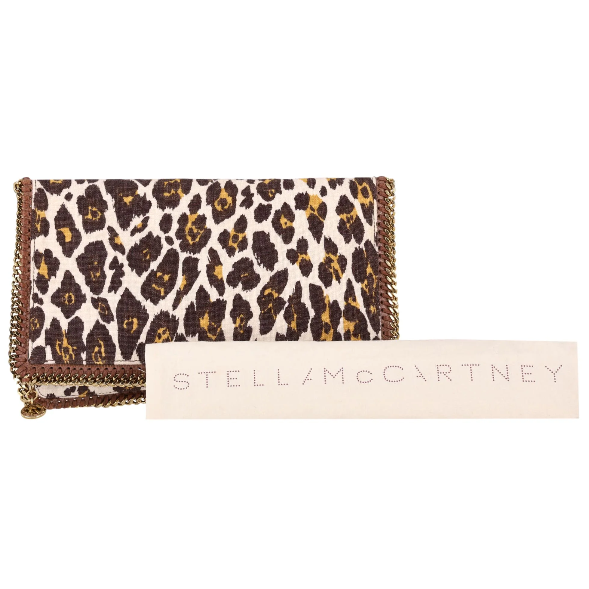 Stella McCartney Falabella Leopard Print Canvas Clutch Bag - Image 2