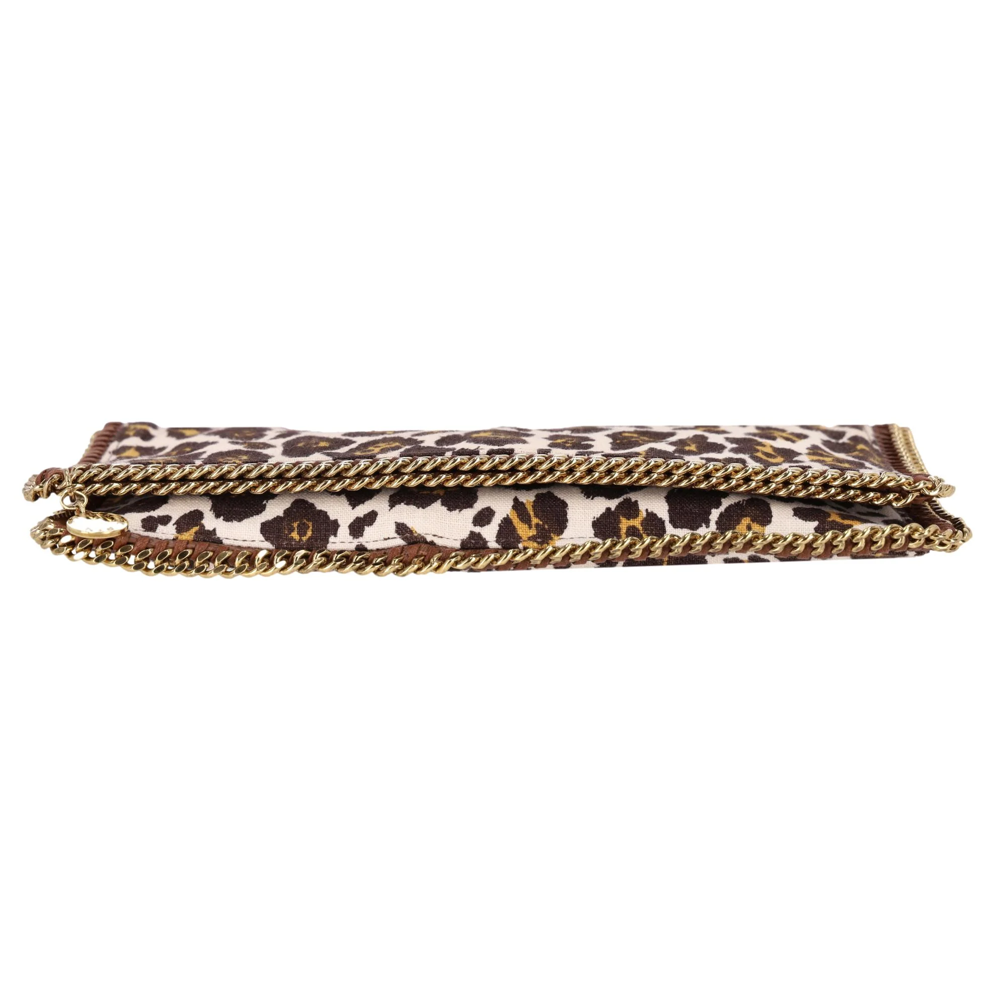 Stella McCartney Falabella Leopard Print Canvas Clutch Bag - Image 5