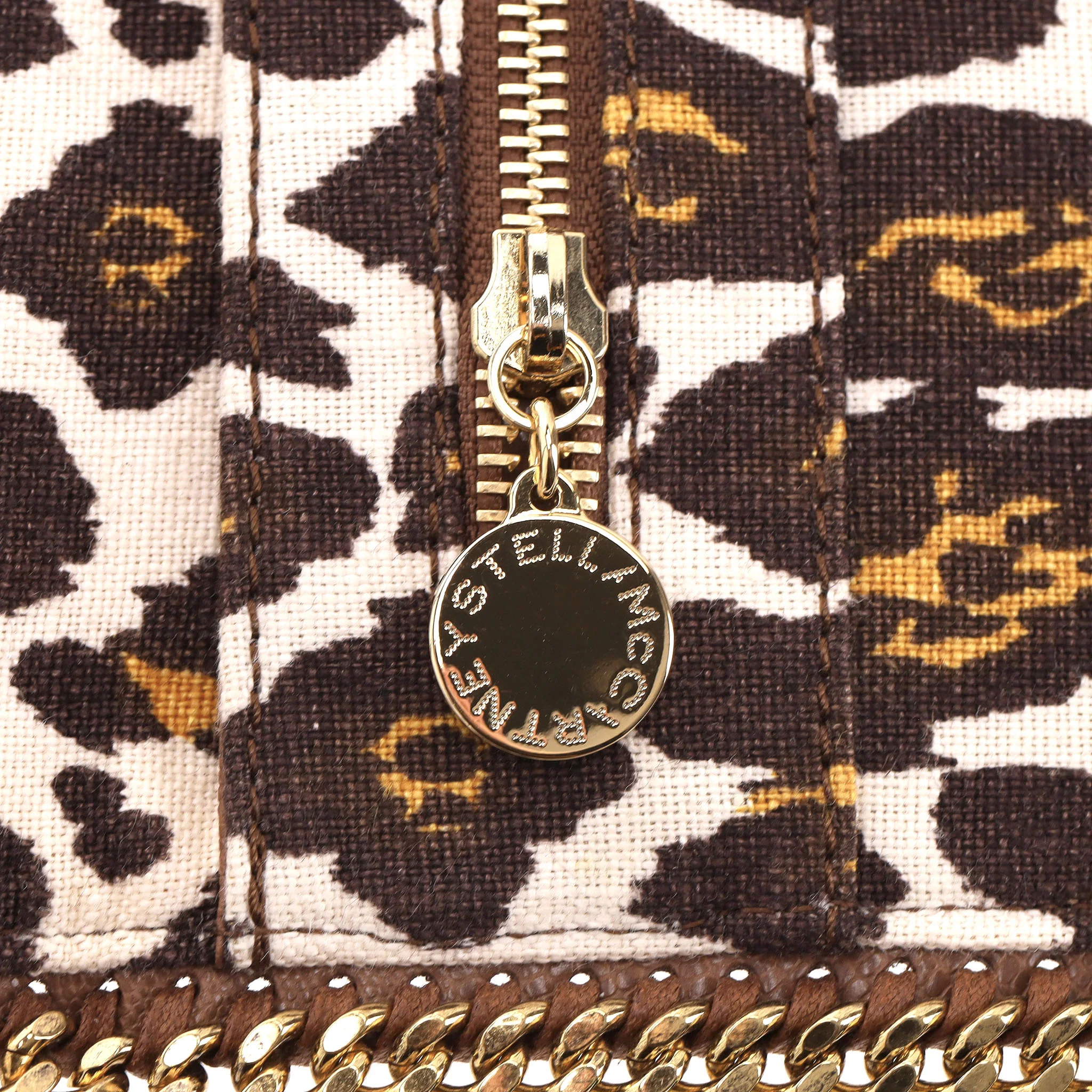 Stella McCartney Falabella Leopard Print Canvas Clutch Bag - Image 9