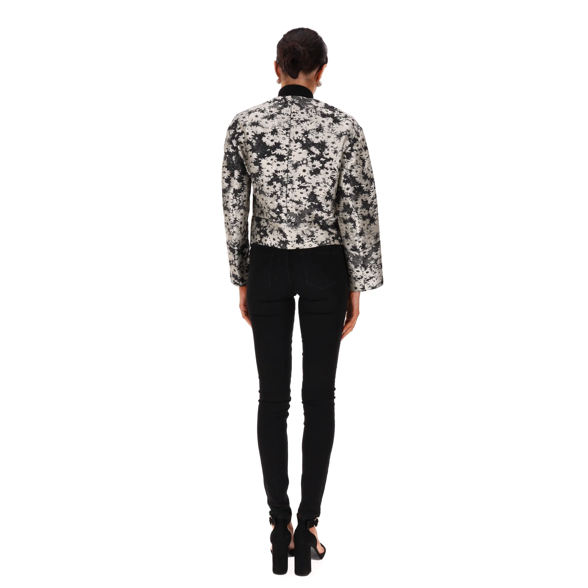 Stella McCartney Floral Jacquard Bomber Jacket. Size 36FR - Image 4
