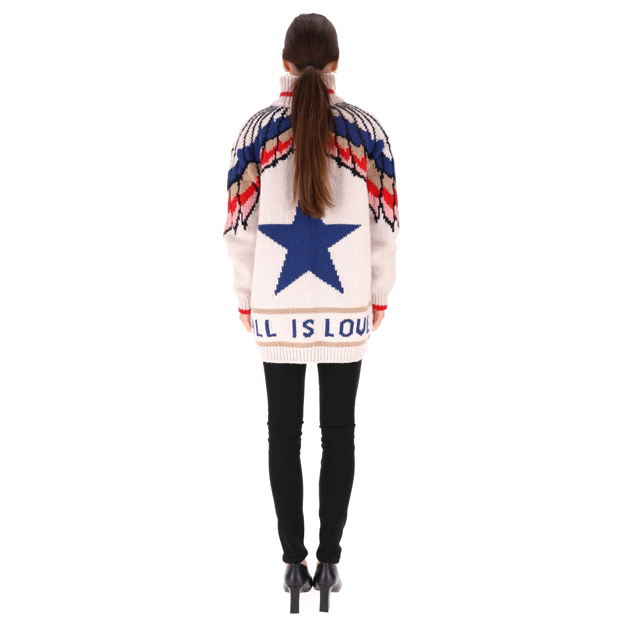 Stella McCartney' All Is Love' Intarsia Virgin Wool Cardigan. Size 40IT - Image 4