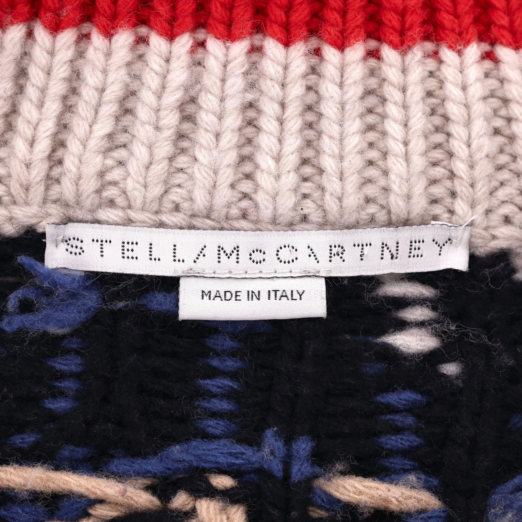 Stella McCartney' All Is Love' Intarsia Virgin Wool Cardigan. Size 40IT - Image 5