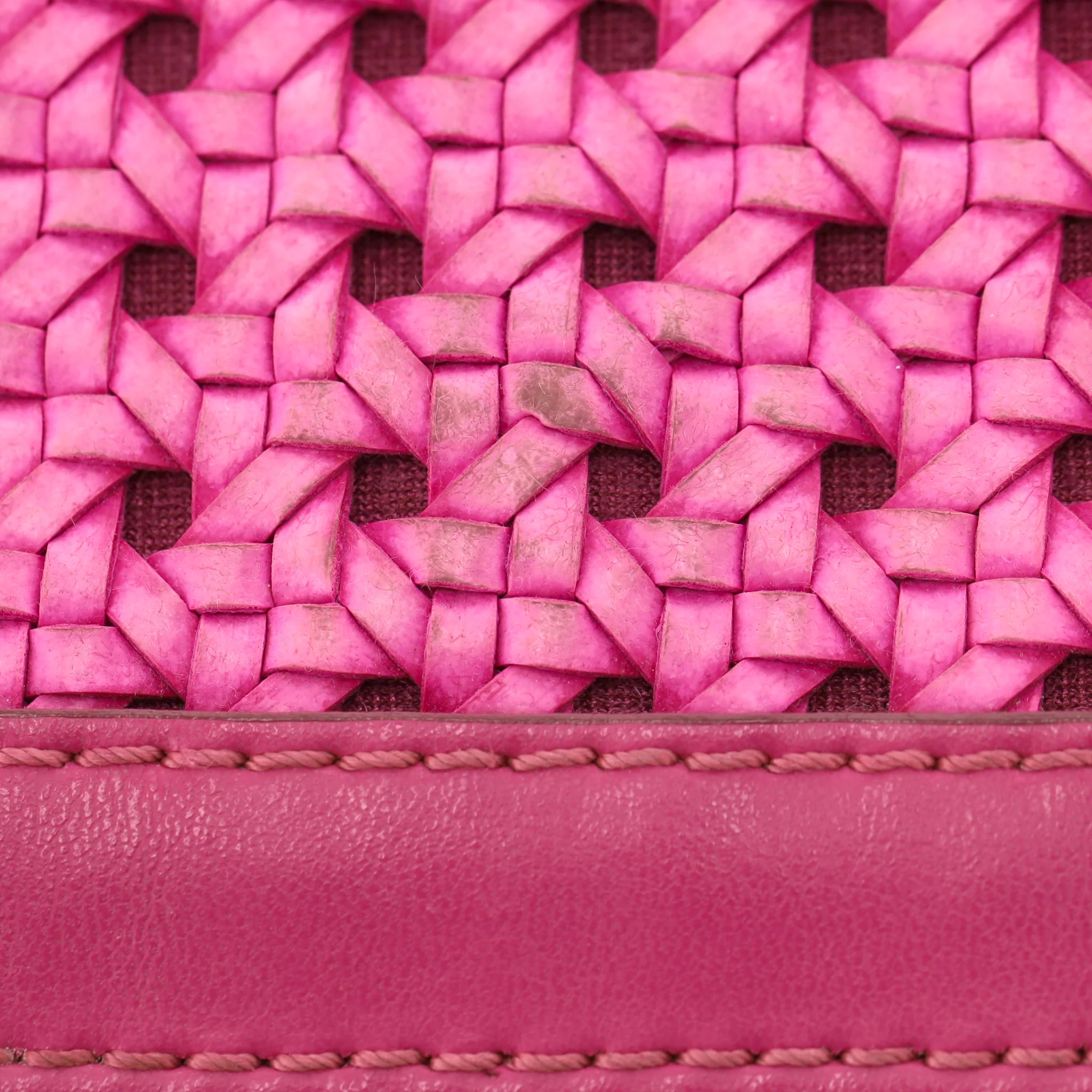 Stella McCartney Vegan Leather Woven Crossbody Bag - Image 10