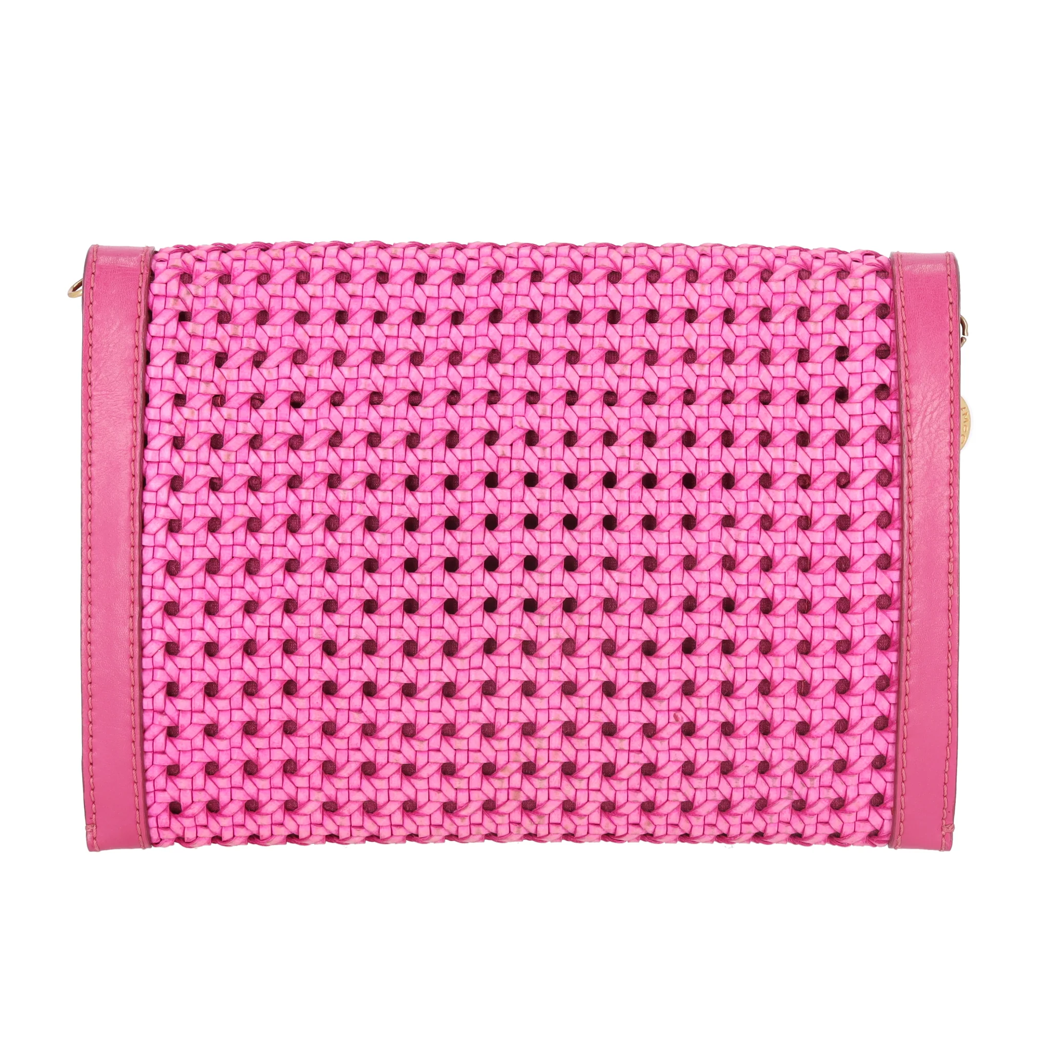 Stella McCartney Vegan Leather Woven Crossbody Bag - Image 4