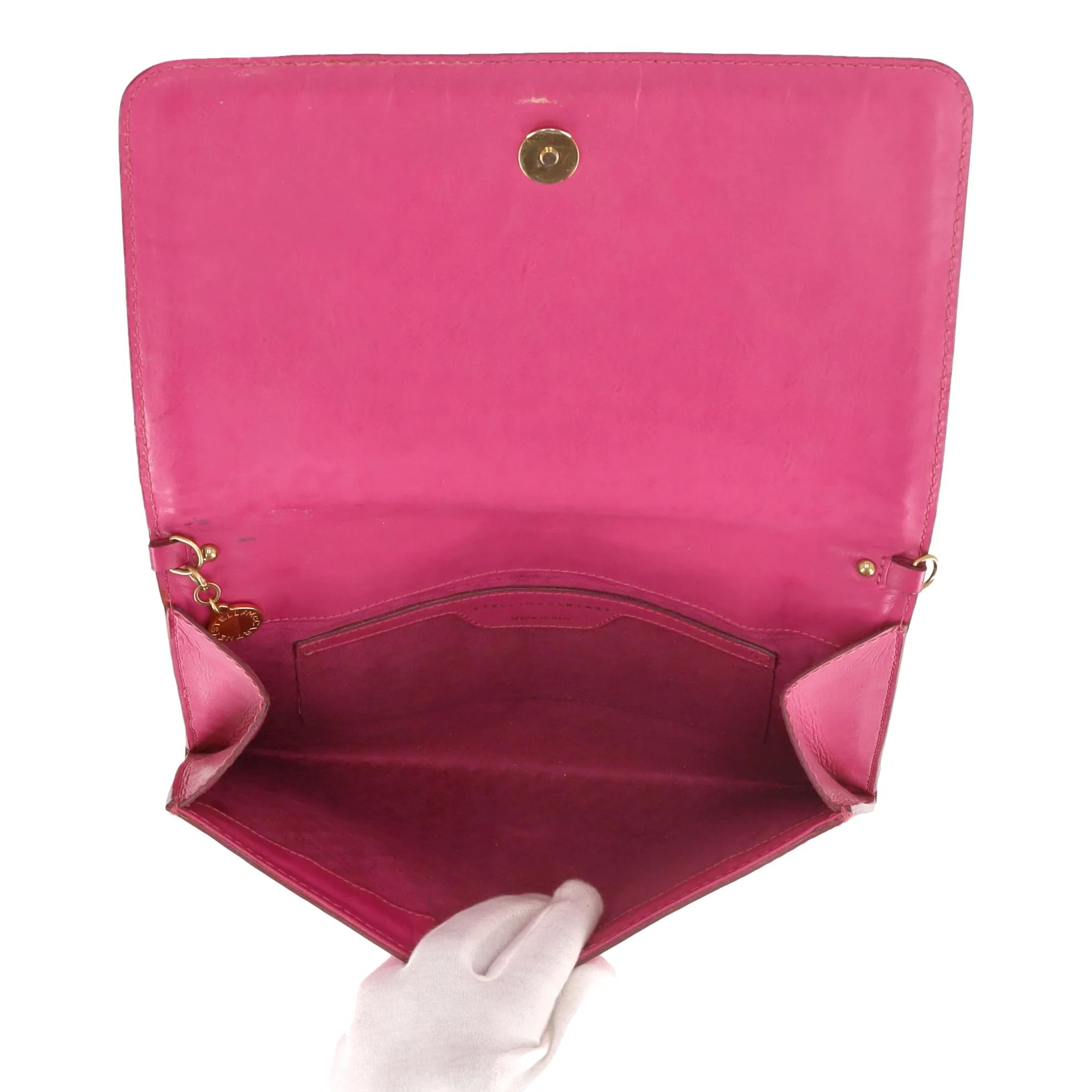 Stella McCartney Vegan Leather Woven Crossbody Bag - Image 6