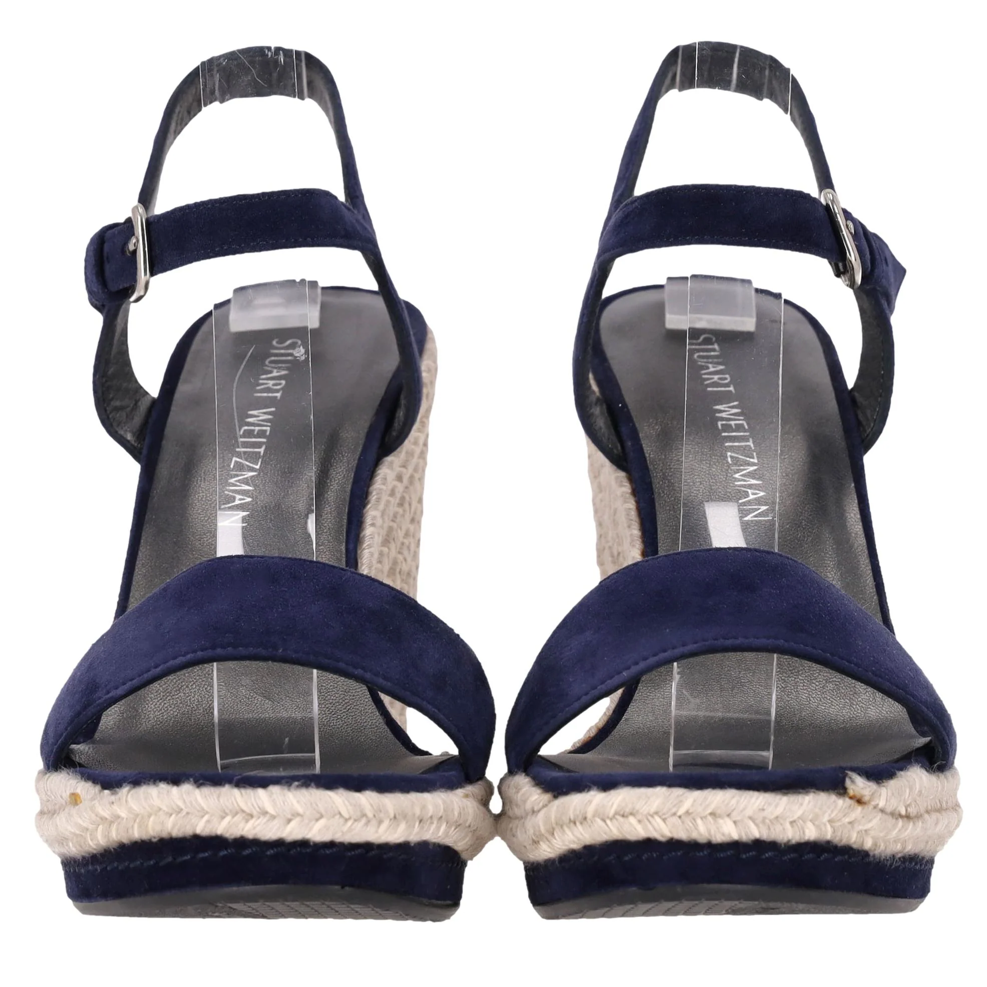 Stuart Weitzman 'Teddi' Suede Espadrille Wedge Sandals. Size 39.5 - Image 2