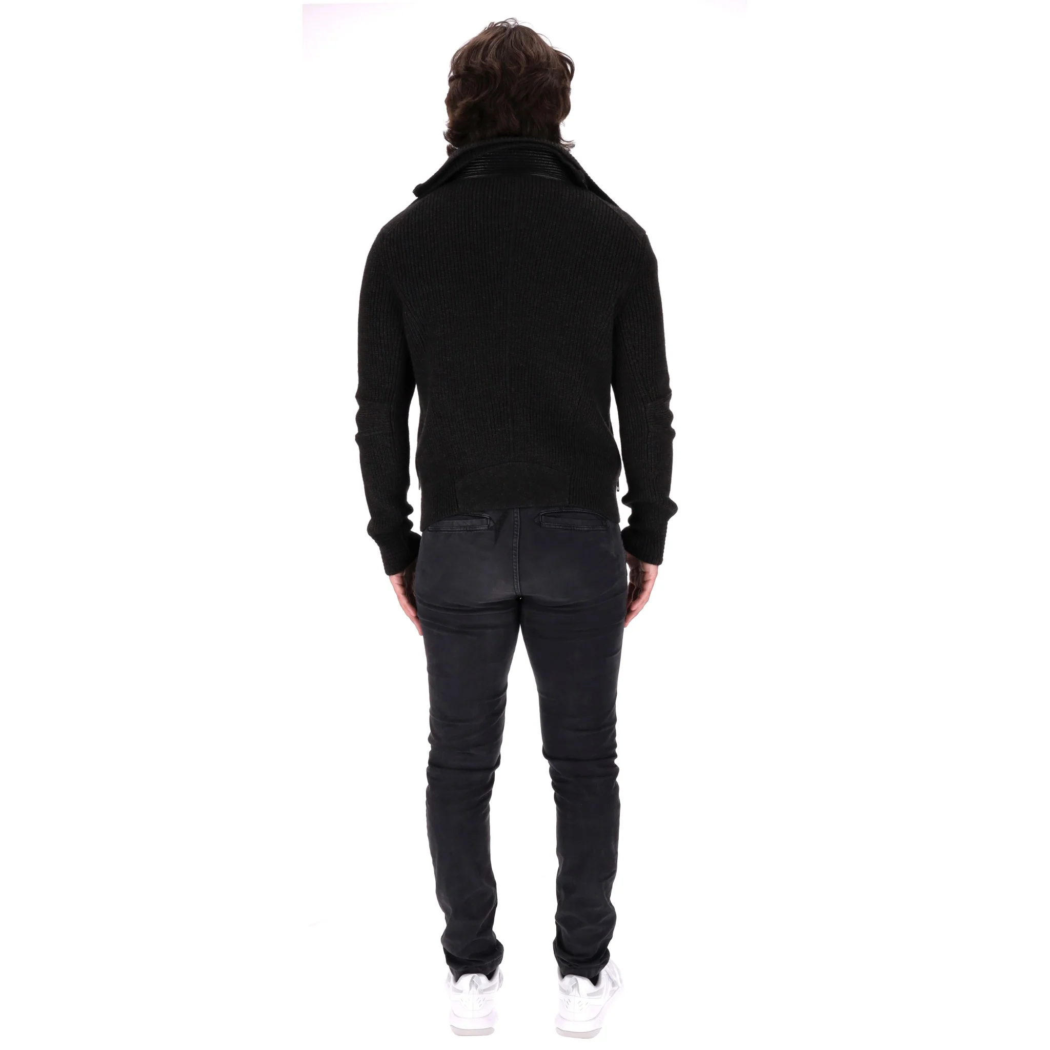 System Alpaca & Wool Blend Zipped Cardigan. Size L - Image 4