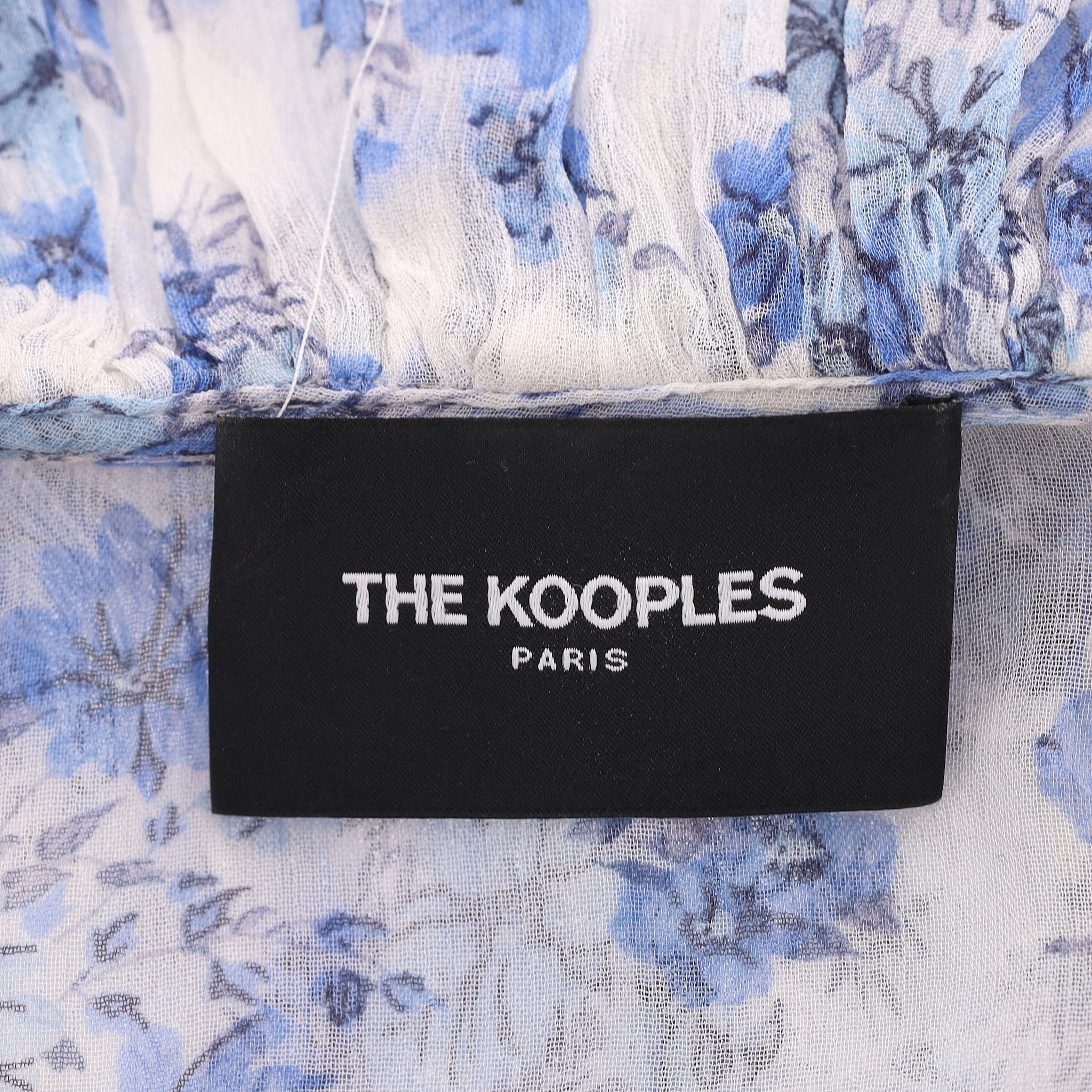 The Kooples Floral Frill Detail Sheer Top. Size 3 - Image 5
