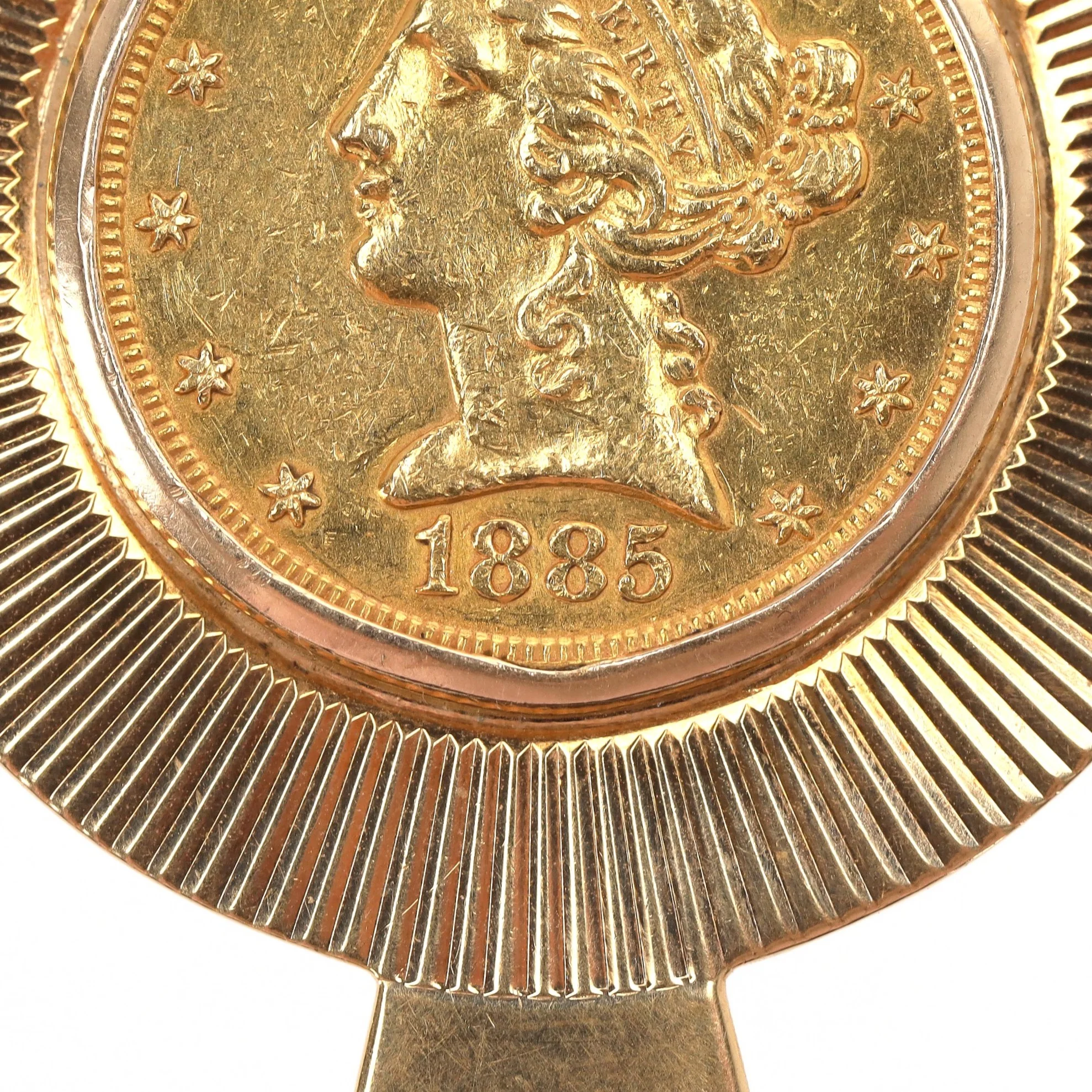 Tiffany & Co. 22k Gold Coronet Head Quarter Eagle Coin Money Clip - Image 4