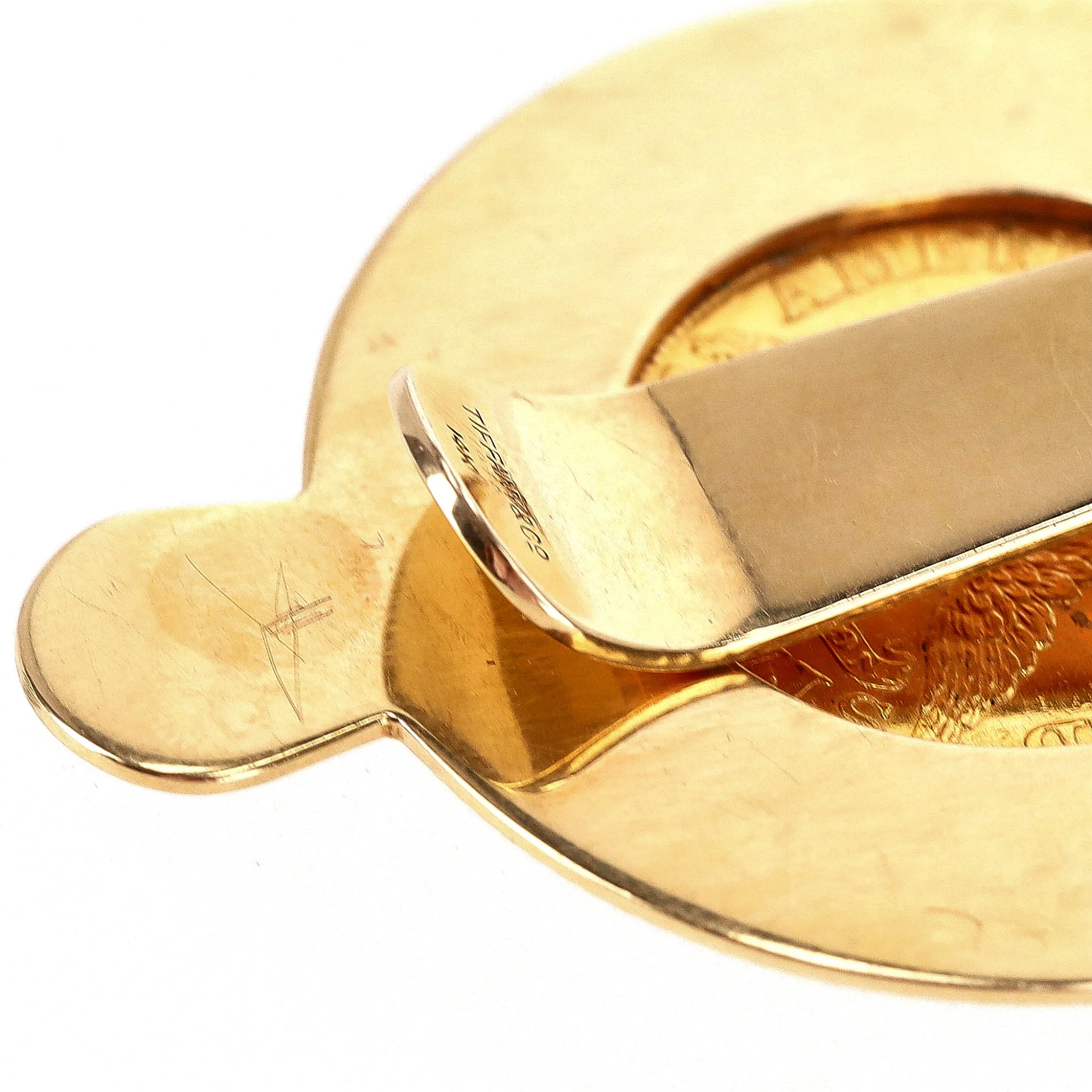 Tiffany & Co. 22k Gold Coronet Head Quarter Eagle Coin Money Clip - Image 7