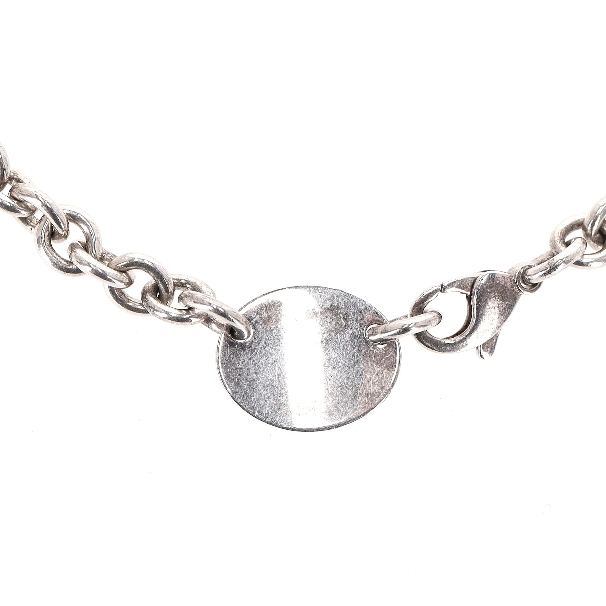 Tiffany & Co. Return To Tiffany 925 Sterling Silver Oval Tag Necklace - Image 5