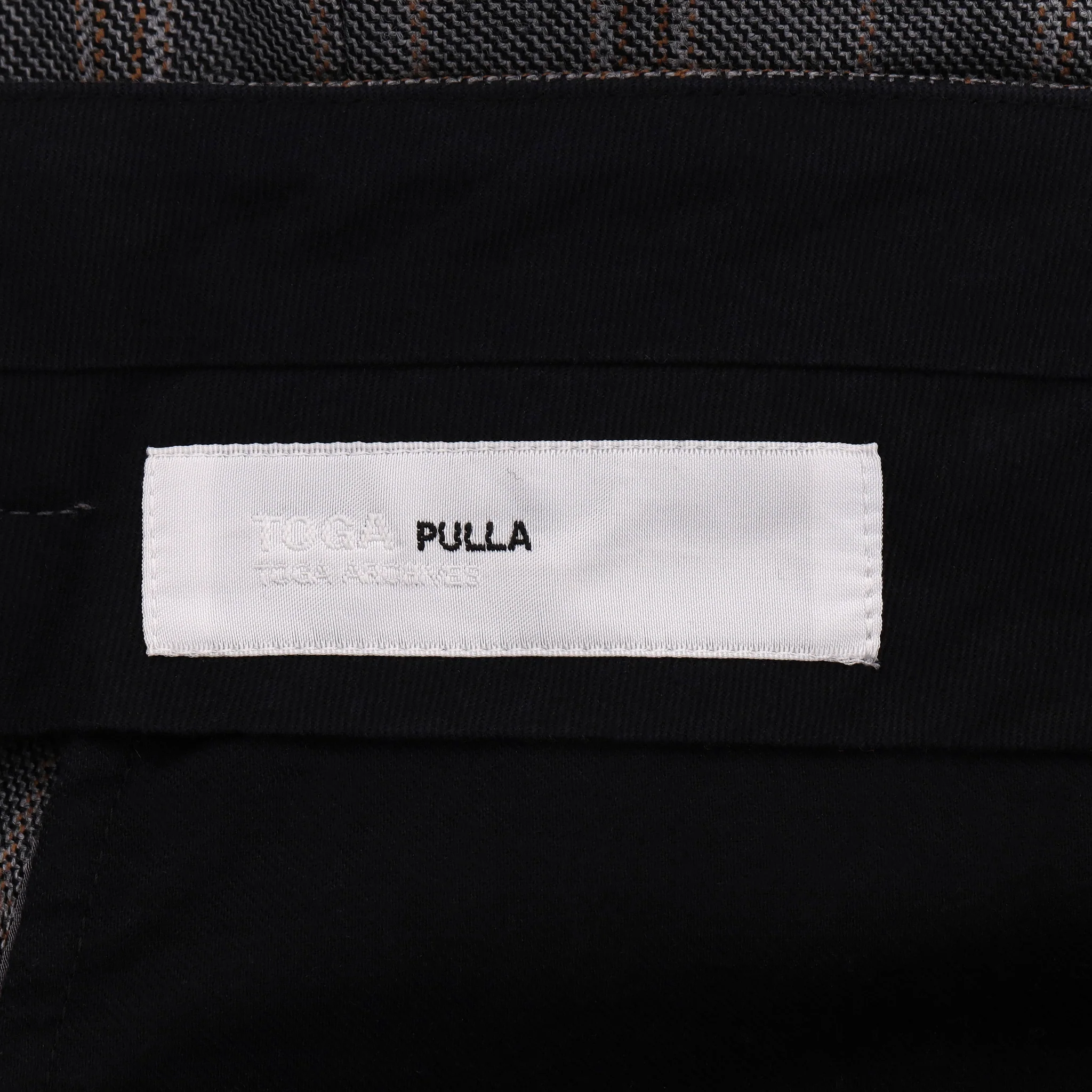 Togo Pulla Checked Wool Trousers With A Side Slit. Size XS - Image 6