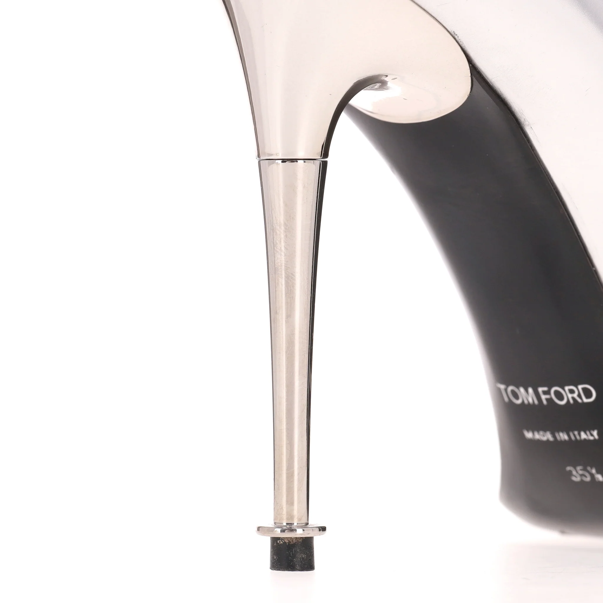 Tom Ford Metallic Leather Pumps. Size 35.5 - Image 9
