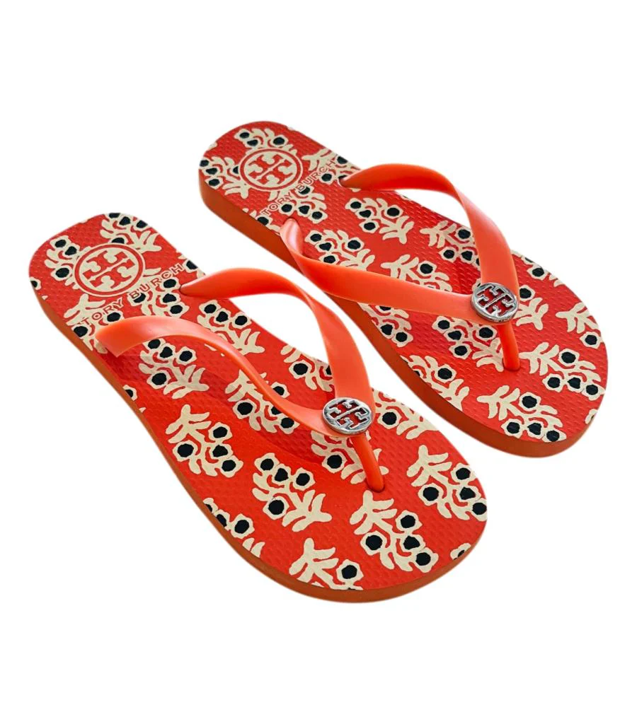 Tory Burch Rubber Flip Flop Sandals. Size L - Image 3