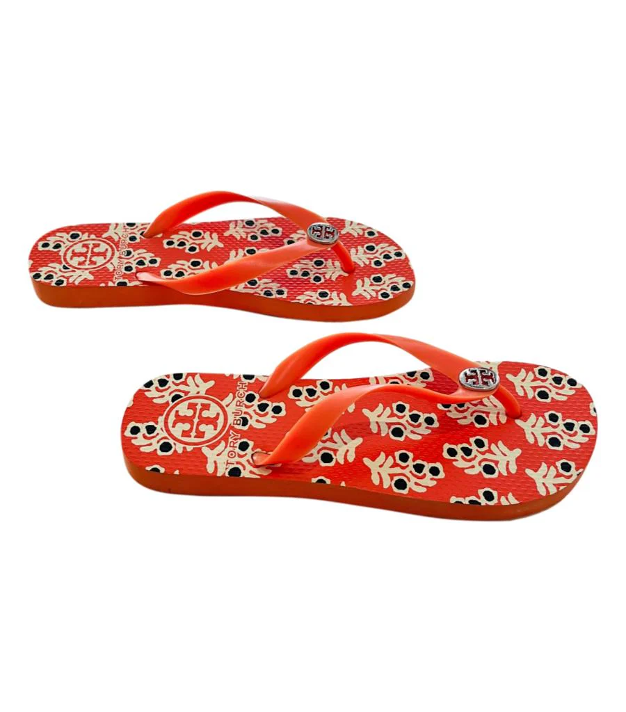Tory Burch Rubber Flip Flop Sandals. Size L - Image 4