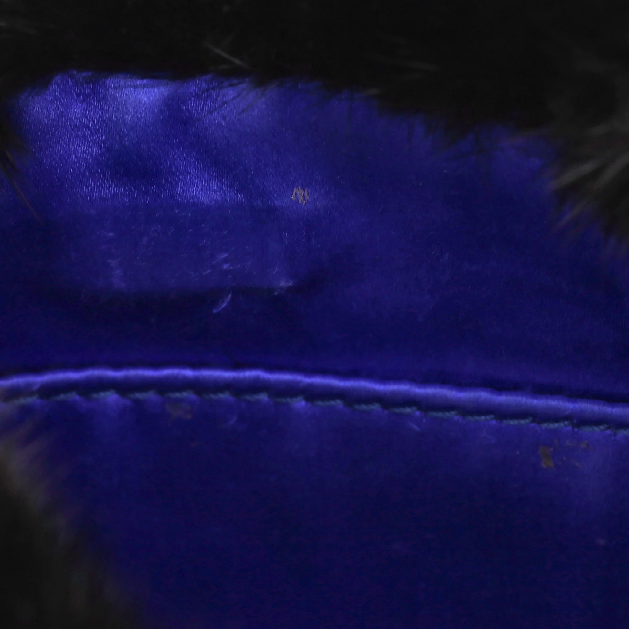 Tyler Ellis Mink Fur Clutch Bag With Leather & Chain Strap - Image 10