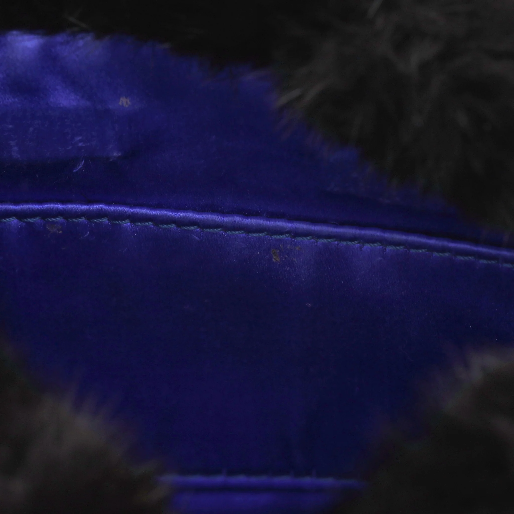 Tyler Ellis Mink Fur Clutch Bag With Leather & Chain Strap - Image 11