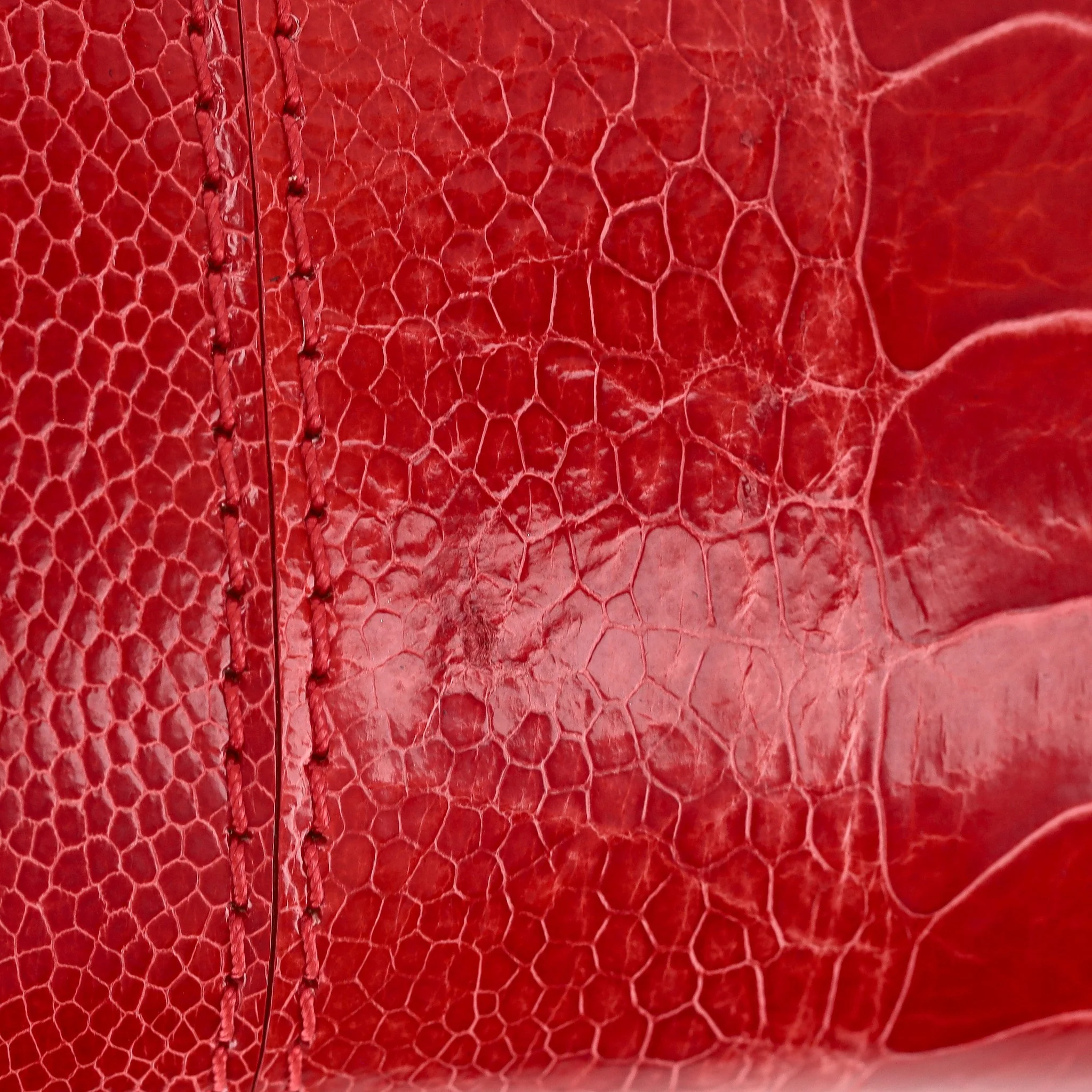 Tyler Ellis Ostrich Skin Clutch Bag With Chain Strap - Image 12