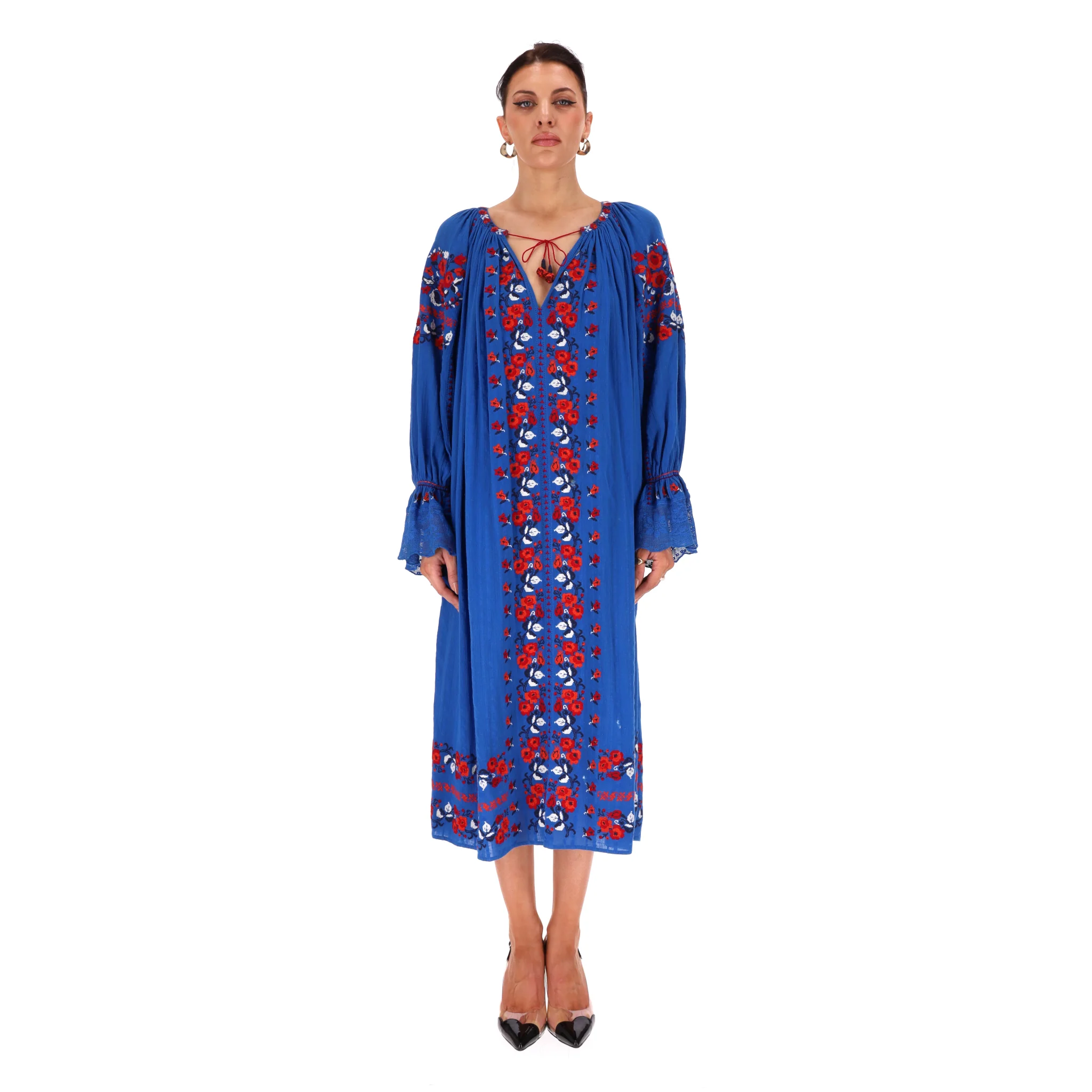 Ulla Johnson Boho Midi Cotton Dress. Size 0US - Image 2