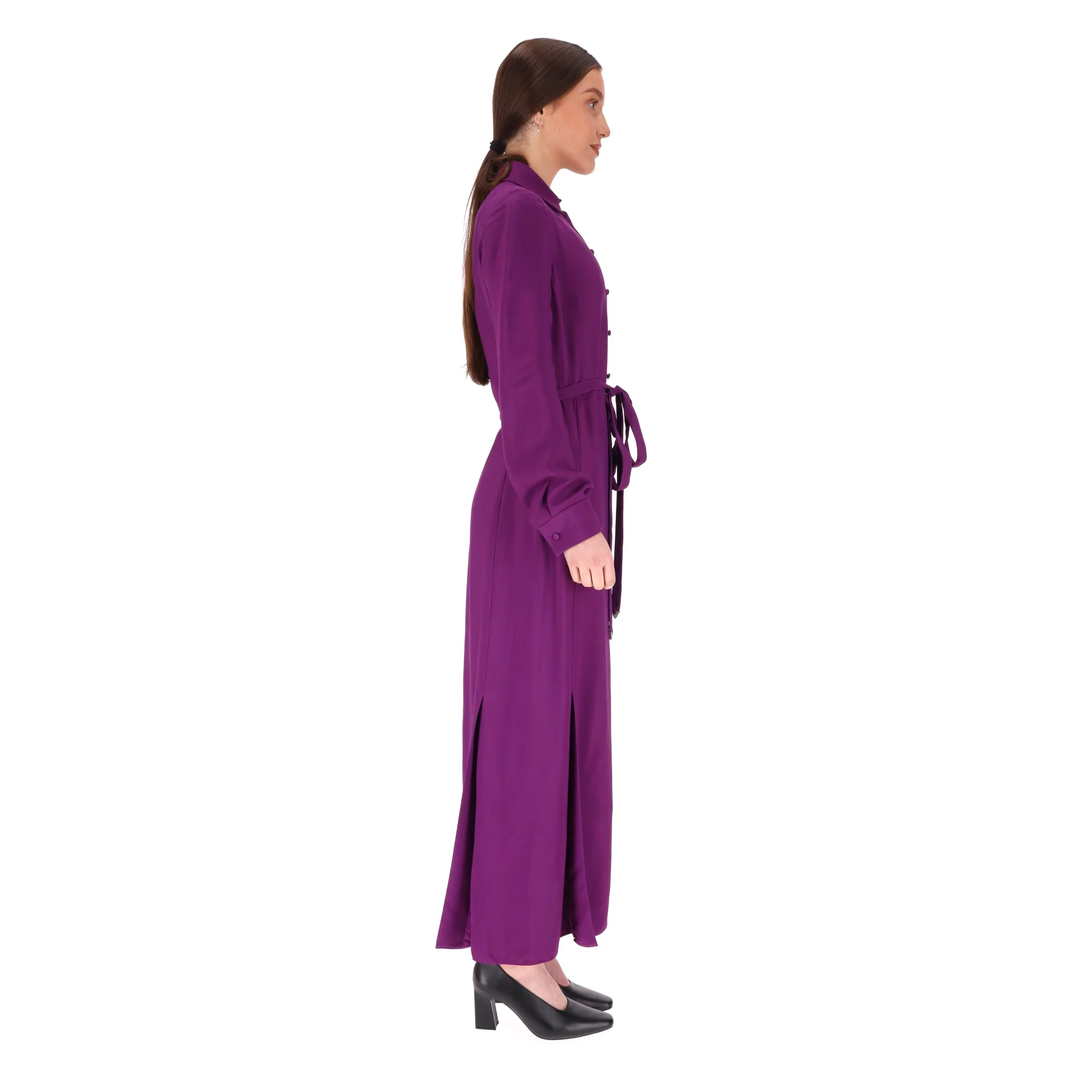 Valentino Belted Crepe Maxi Dress.Size 38IT - Image 3