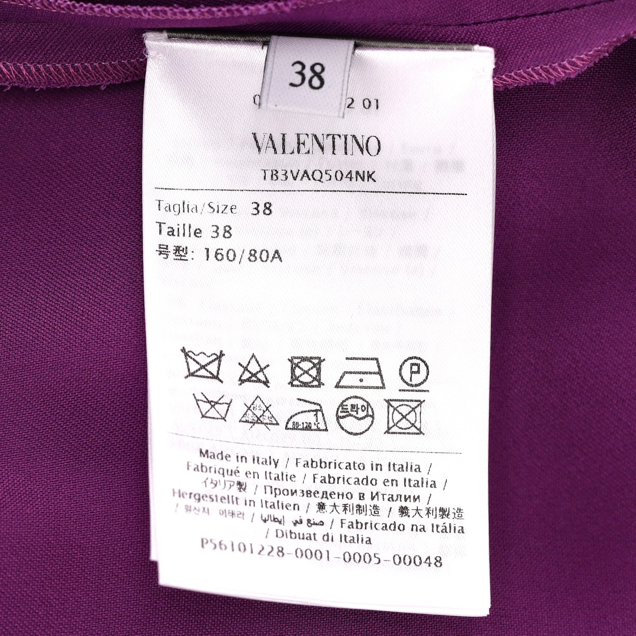Valentino Belted Crepe Maxi Dress.Size 38IT - Image 7
