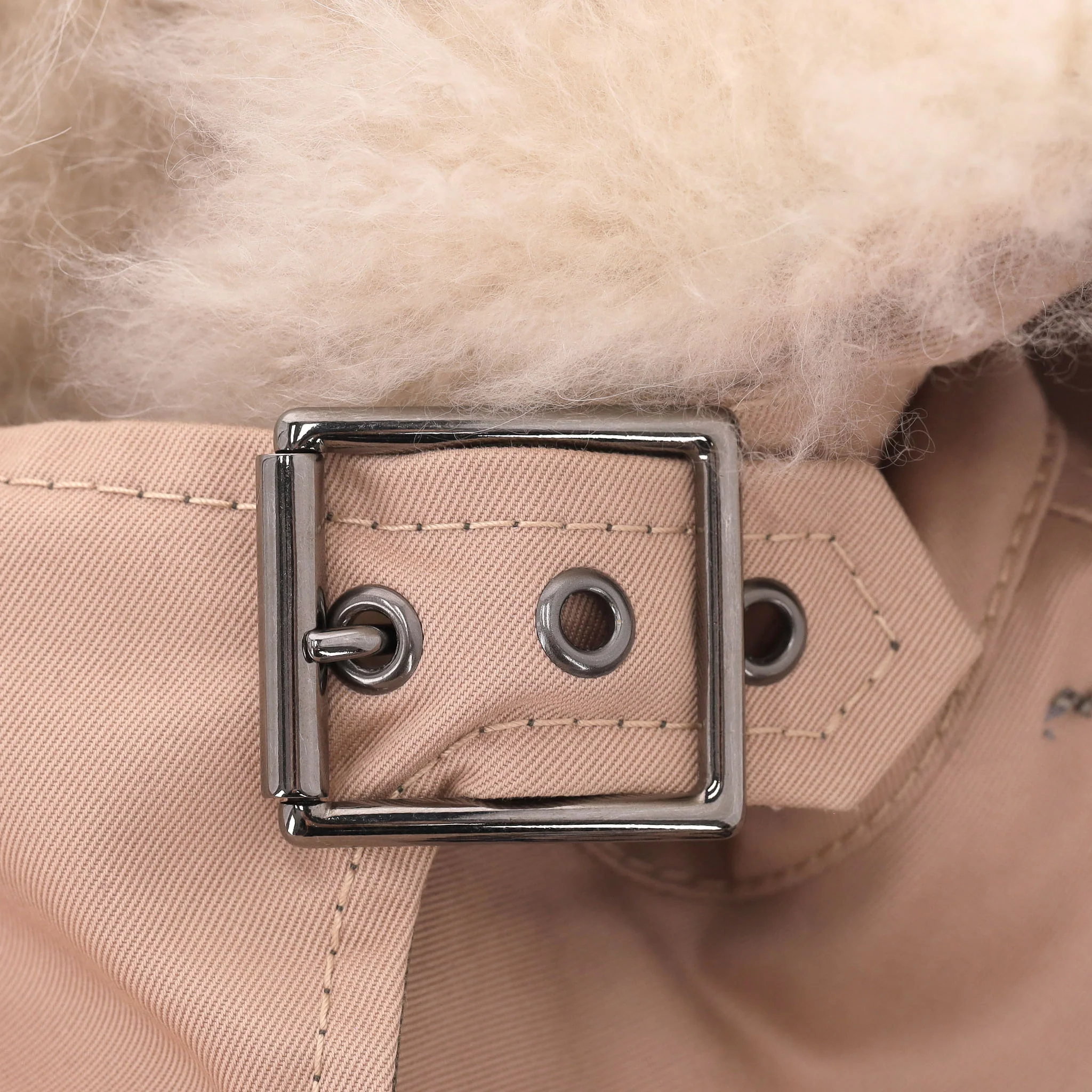 Valentino Tattoo Bead-Embroidered Fur Trimmed Parka Coat. Size 38IT - Image 8