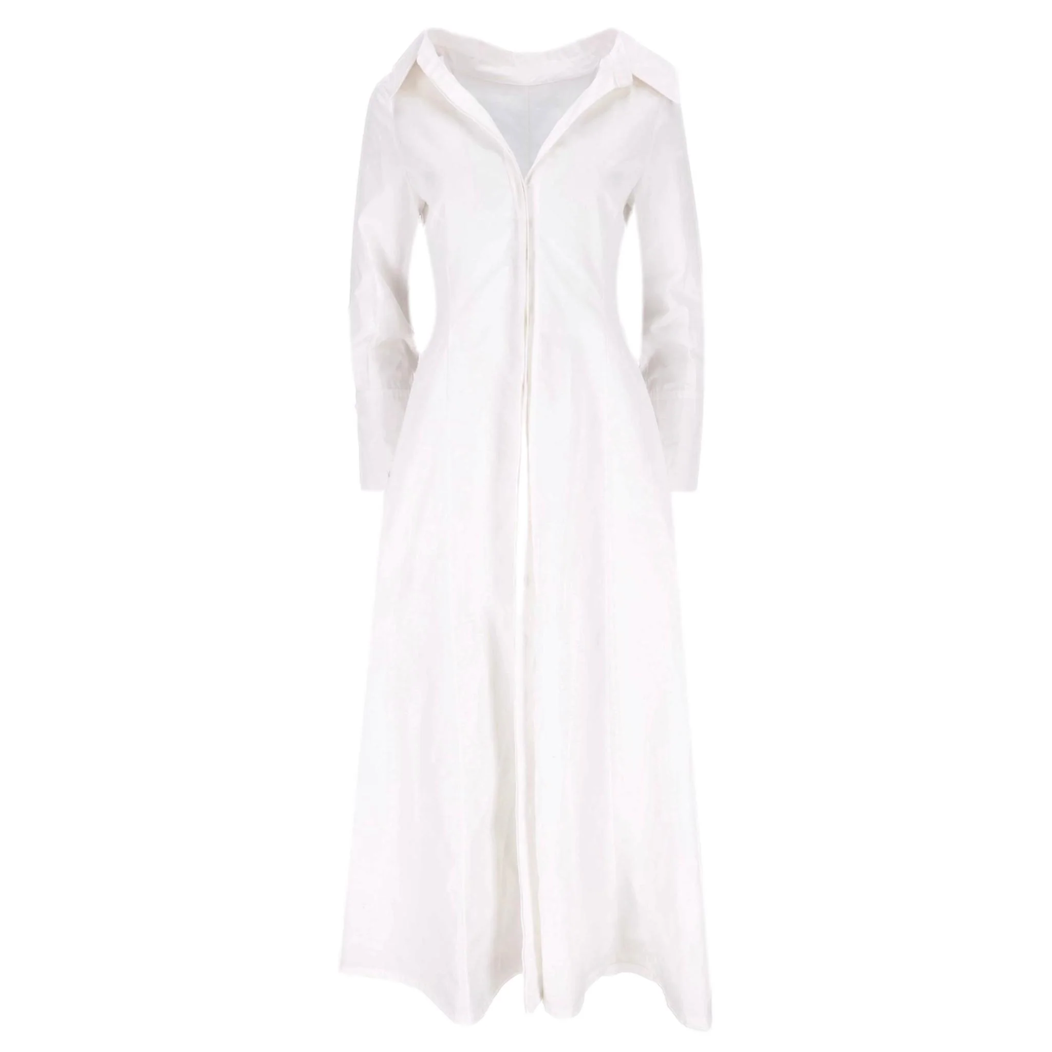 Valentino Garavani Cotton Poplin A-Line Shirt Gown. Size 42IT