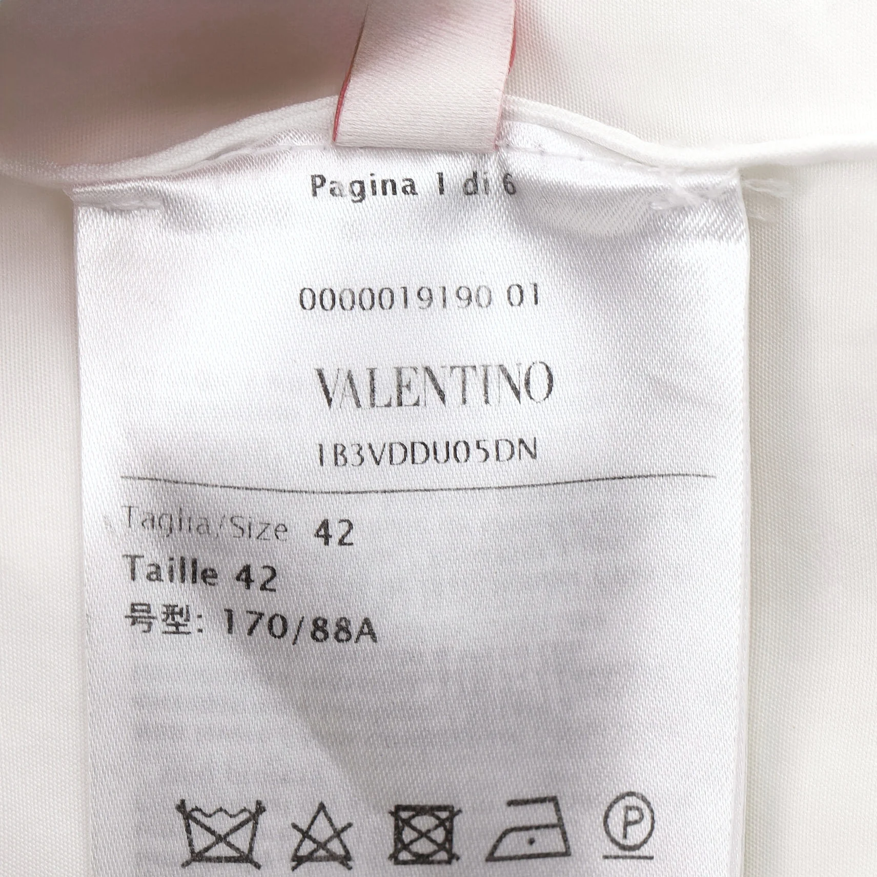 Valentino Garavani Cotton Poplin A-Line Shirt Gown. Size 42IT - Image 7