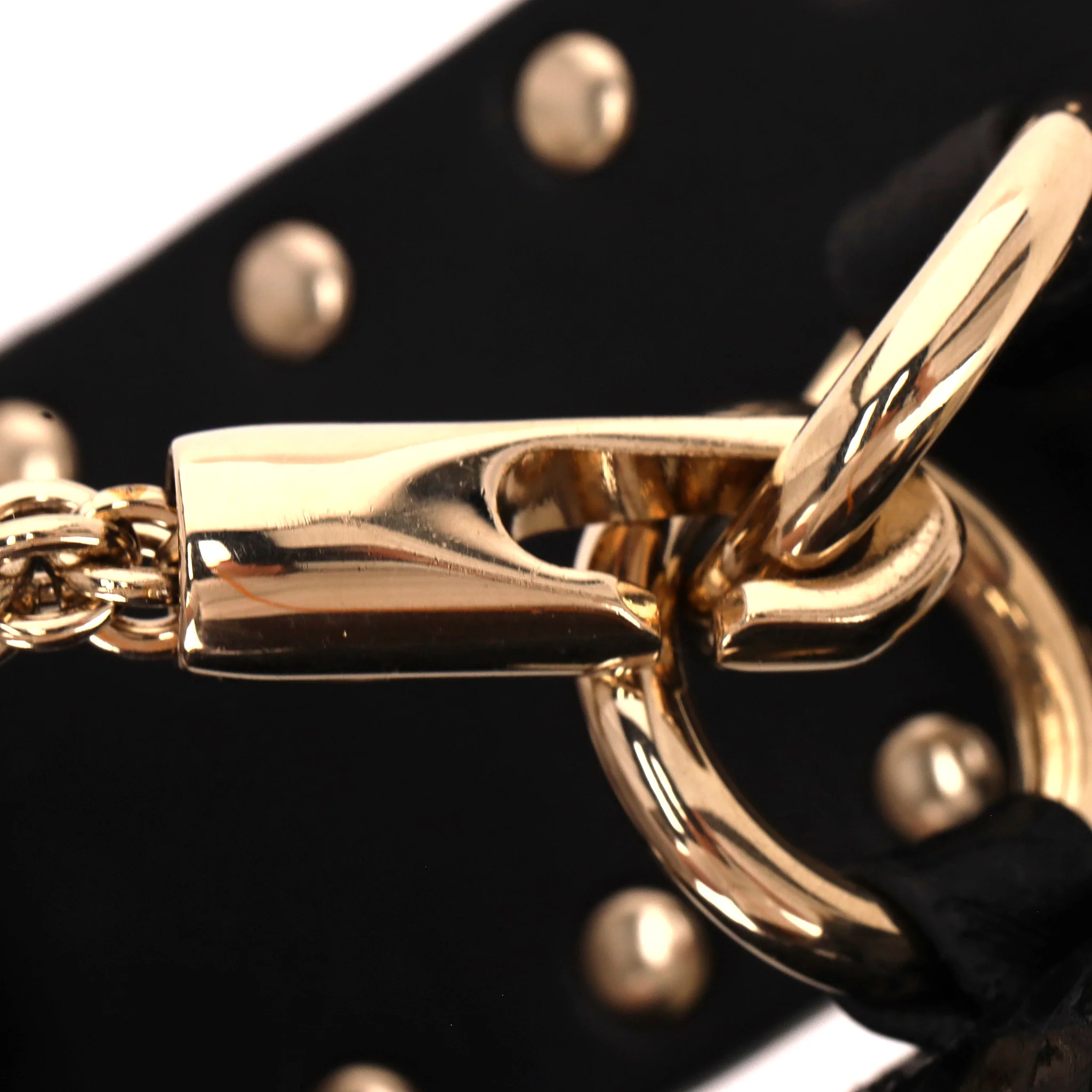 Valentino Garavani Rockstud Leather & Snakeskin Trimmed Floral Applique Bag - Image 10