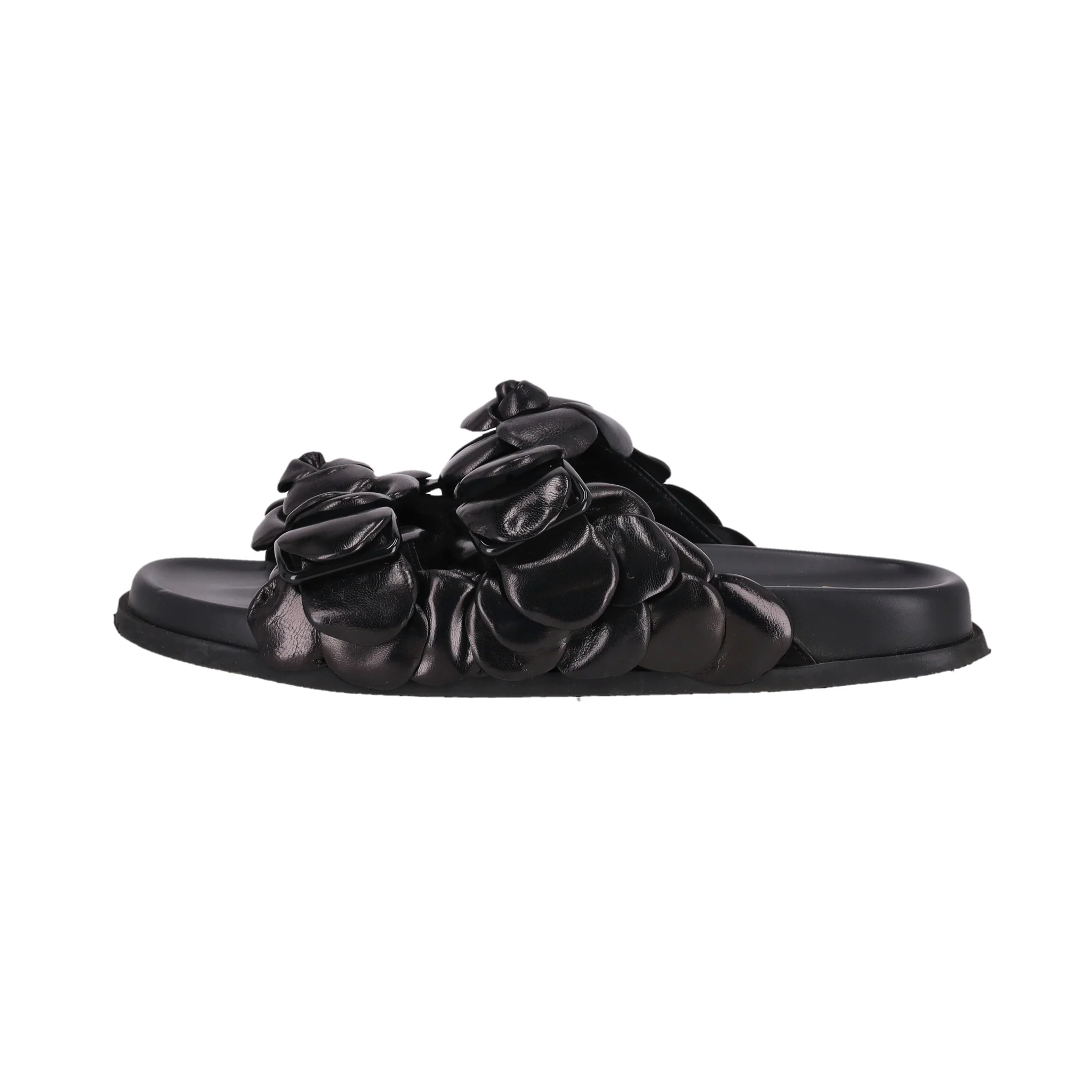 Valentino Garavani Rose Edition Leather Mule Sandals. Size 39 - Image 2